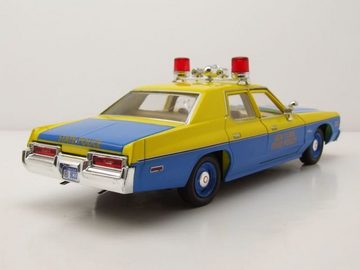 GREENLIGHT collectibles Modellauto Dodge Monaco 1974 gelb blau New York State Police Modellauto 1:24, Maßstab 1:24