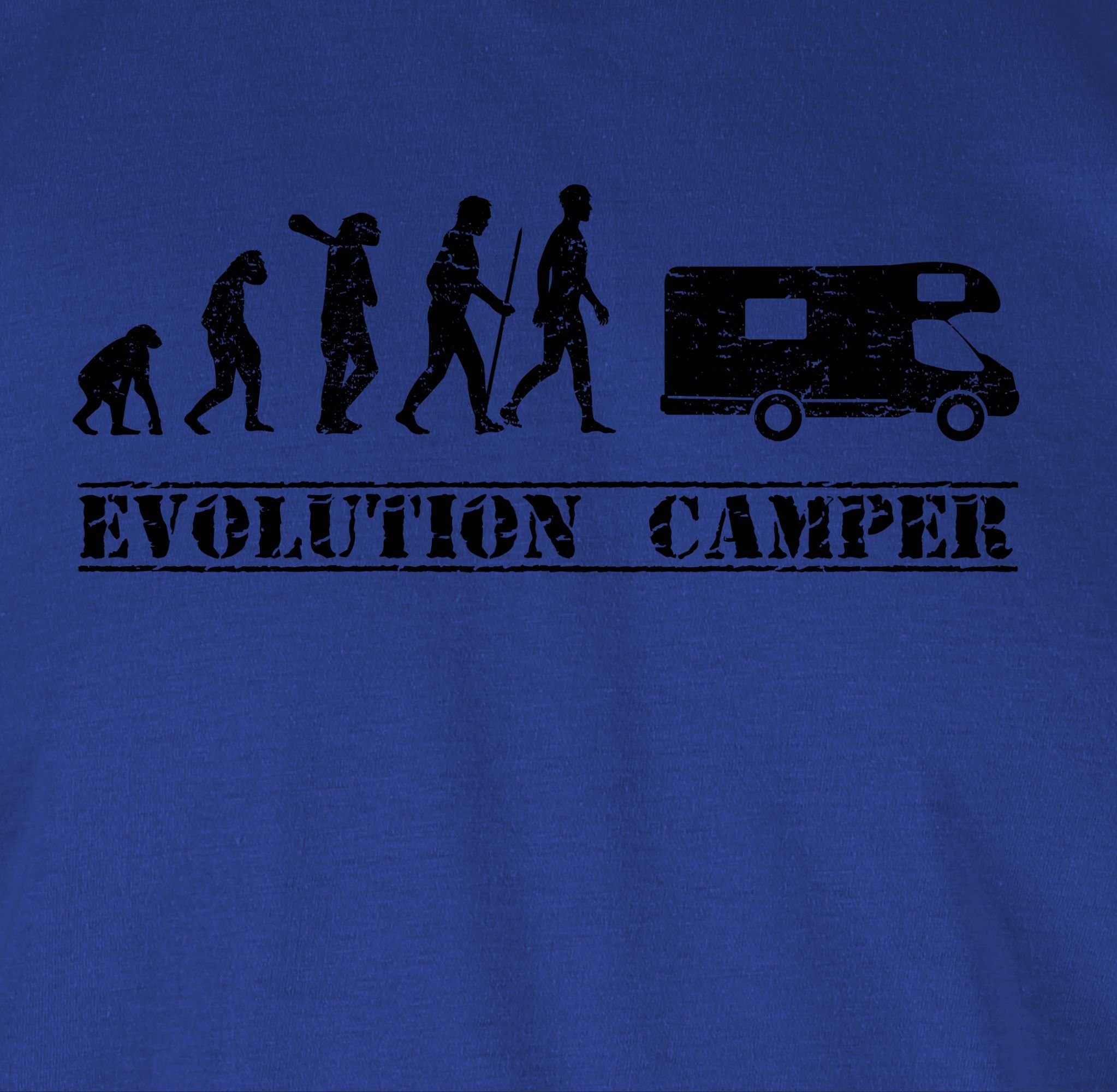 Shirtracer T-Shirt Evolution 03 Royalblau Camper Evolution Outfit
