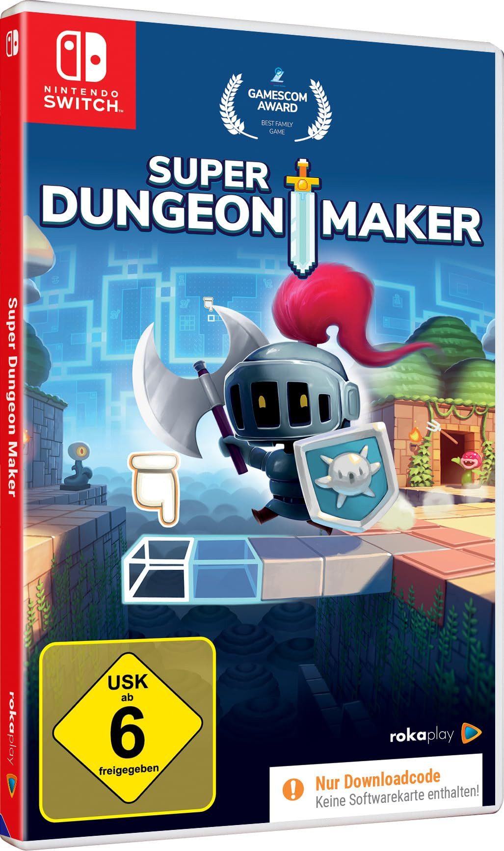 SUPER DUNGEON MAKER für Switch - Code in der Box (Code in a Box), Nintendo Switch