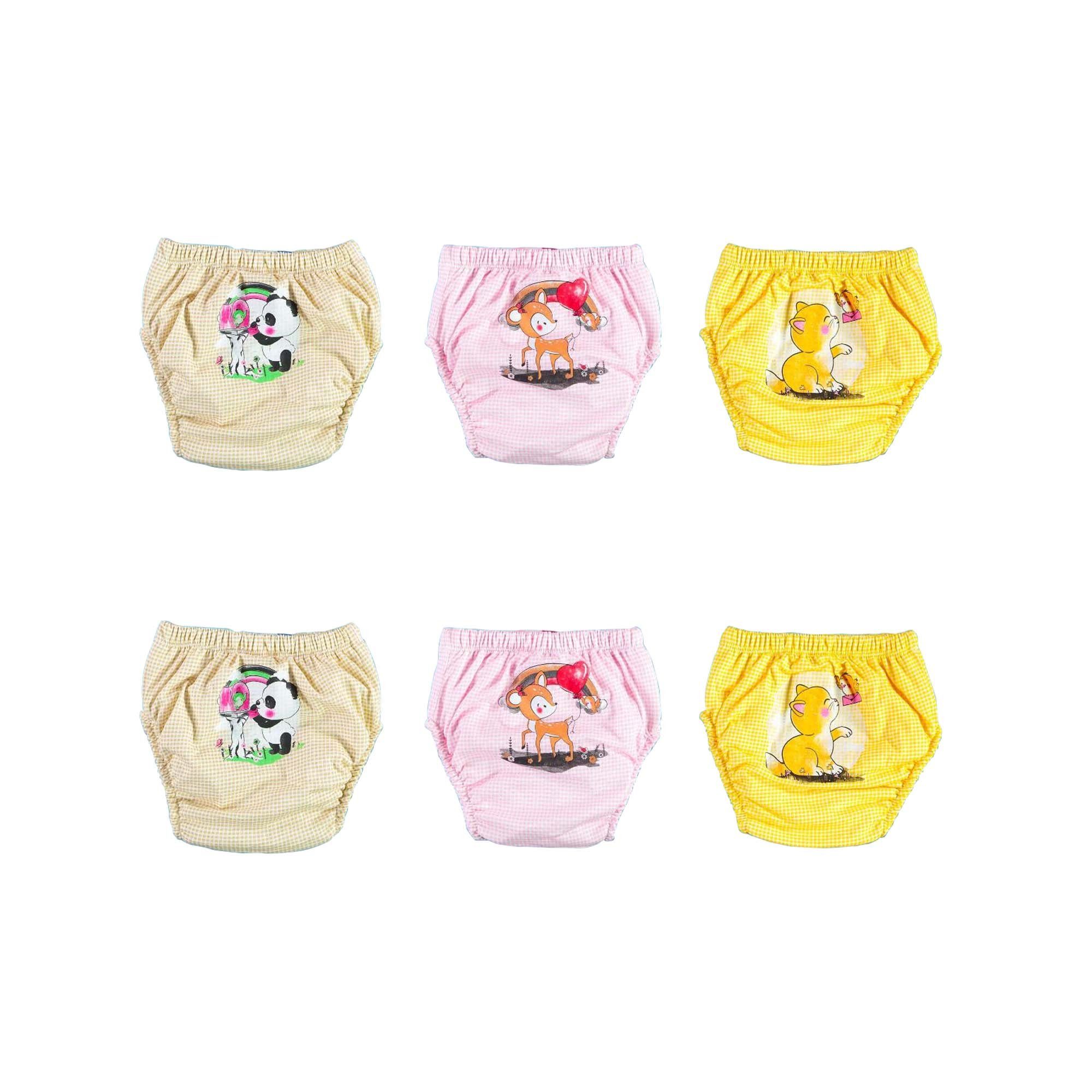 Just2little Stoffwindeln LITTLE CUTIES 6er (80) Pack Wasserdicht Baby Lernwindel Trainerhosen