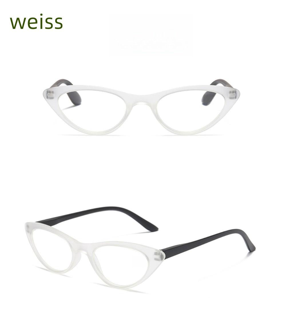 PACIEA Lesebrille Mode bedruckte Rahmen anti presbyopische Gläser blaue weiß