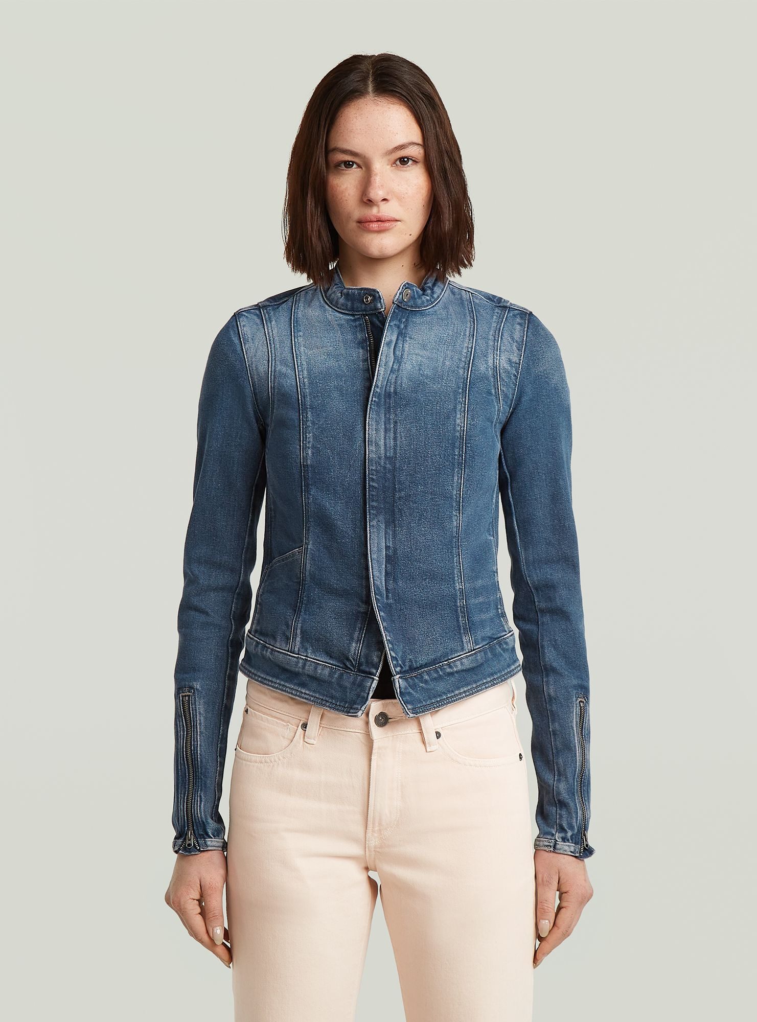 G-STAR Jeansjacke Lynn Zip Grip Slim Jacke