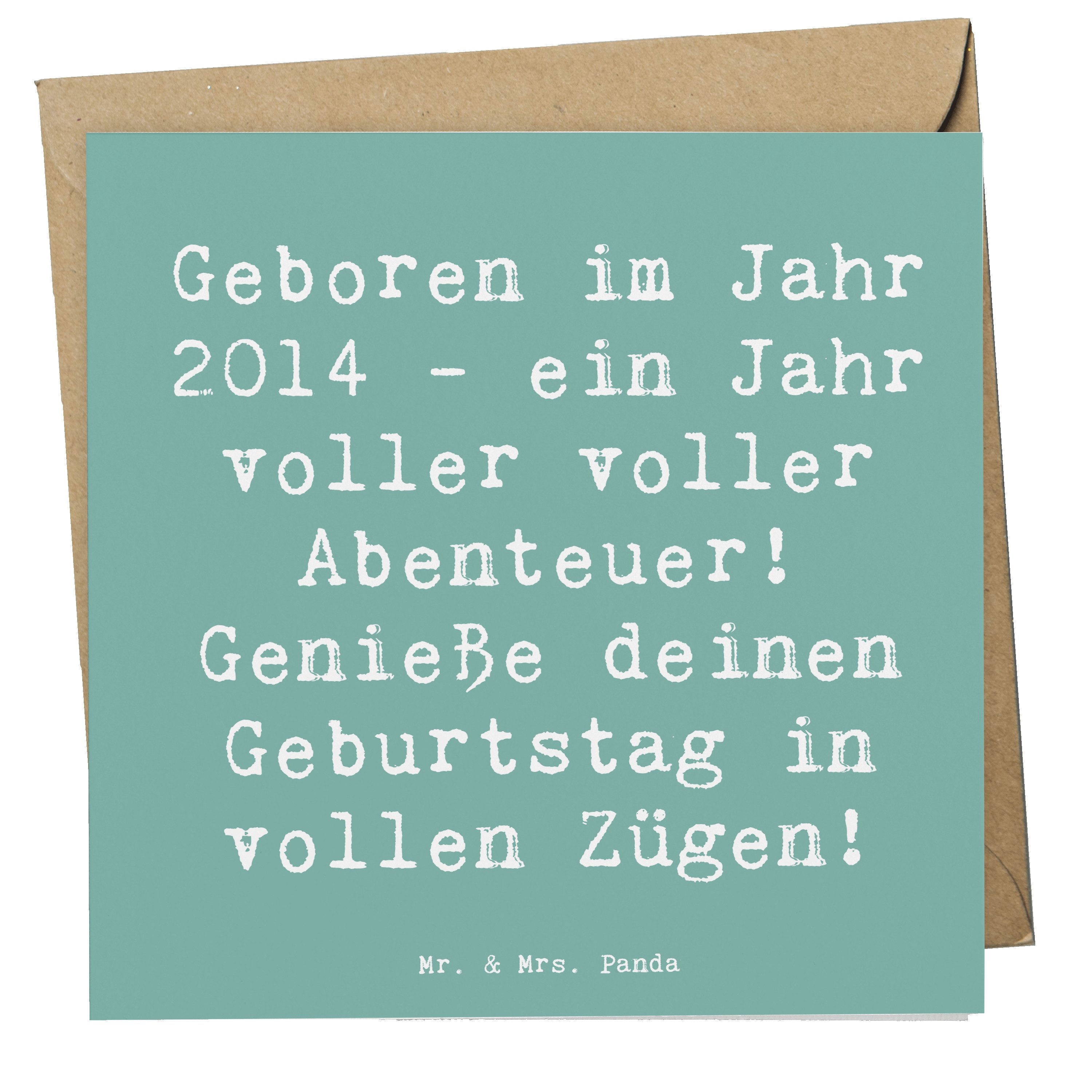 Grußkarte 2014 Geburtstag Abenteuer - Meeresbrise - Geschenk, Erinnerungen 2014