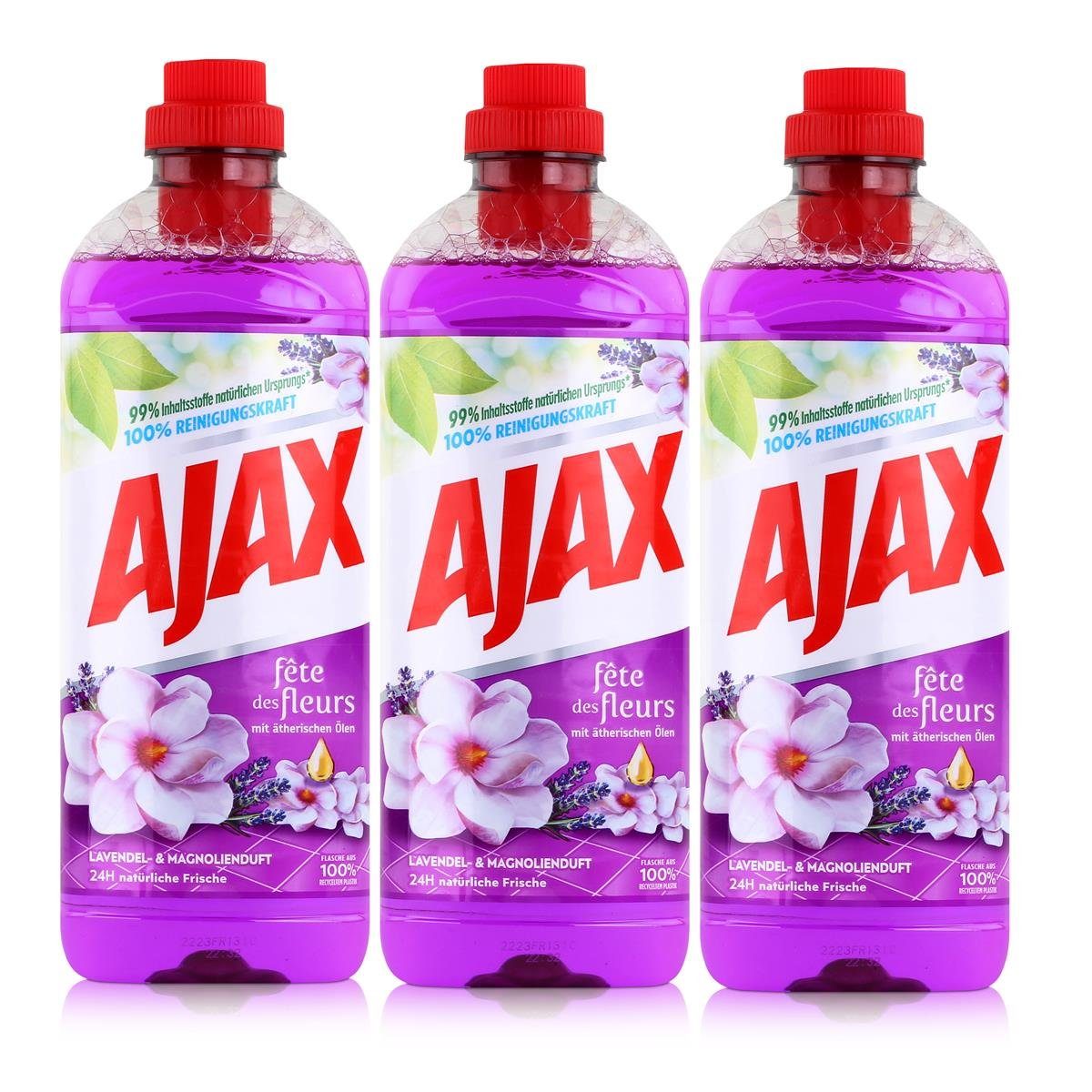 AJAX Ajax Allzweckreiniger Lavendel- & Magnolie 1 Liter - Bodenreiniger (3e Allzweckreiniger