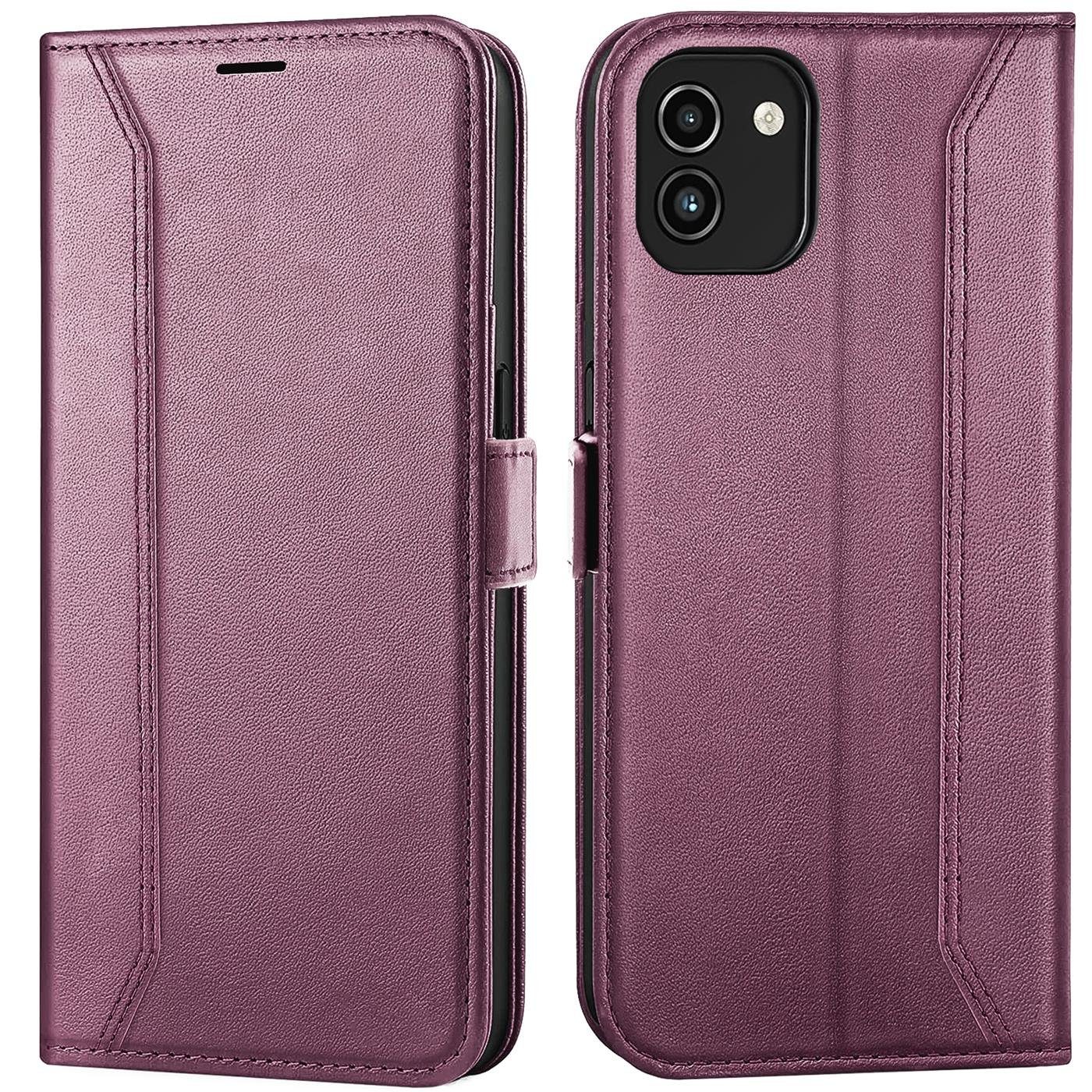 CoolGadget Handyhülle Book Case Elegance Tasche für Samsung Galaxy A03 6,5 Zoll, Hülle Magnet Klapphülle Flip Case für Samsung Galaxy A03 Schutzhülle