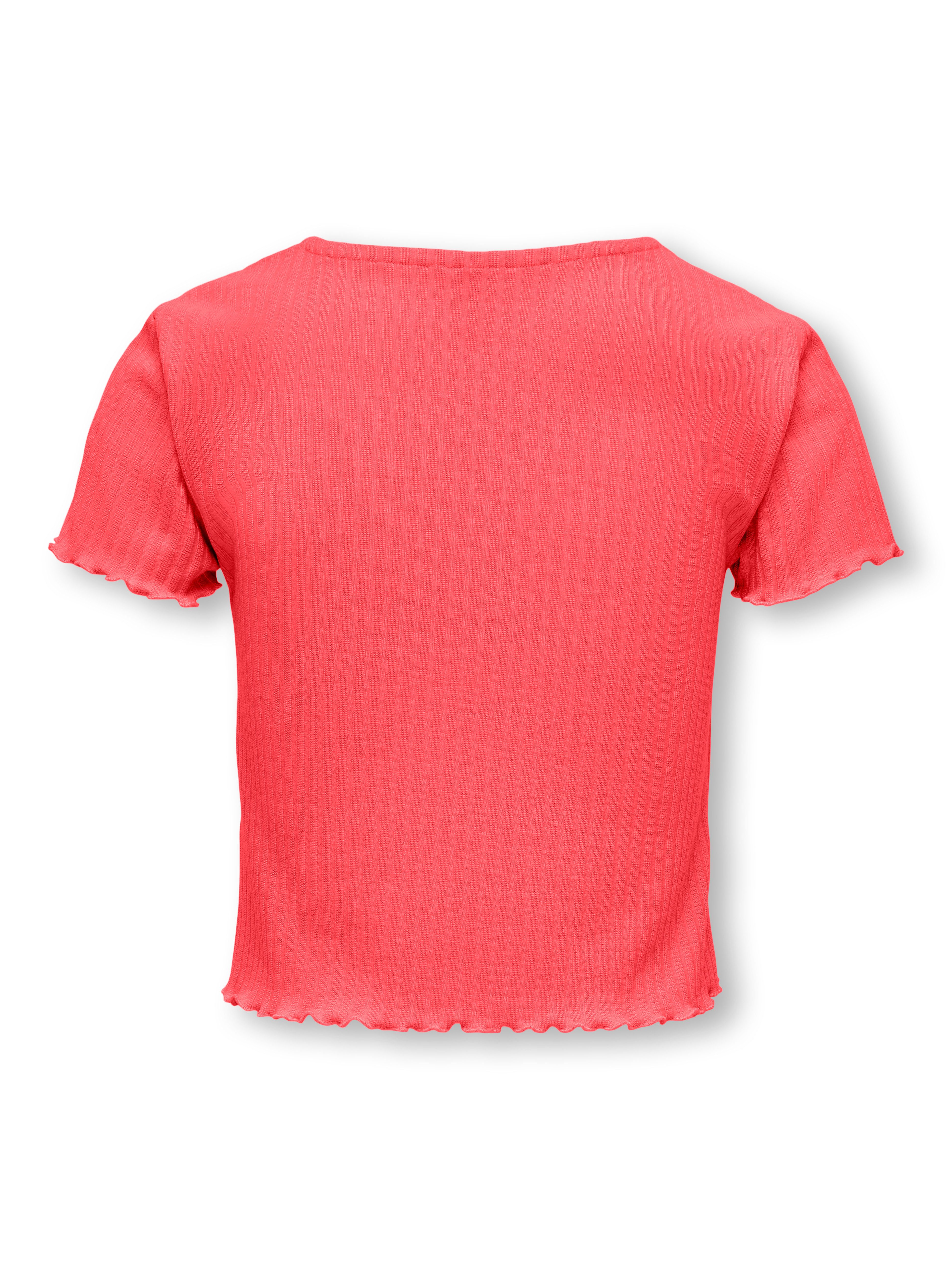 KIDS ONLY T-Shirt KOGNELLA S/S O-NECK TOP NOOS JRS mit süßer Wellenkante