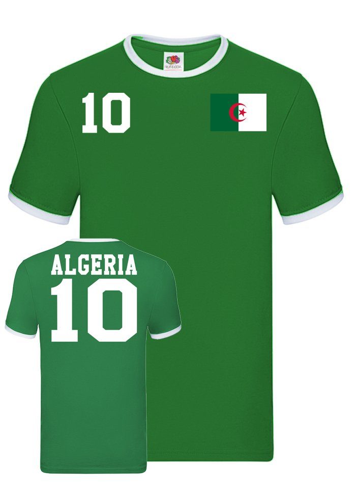 T-Shirt Algeria Sport Afrika Fußball WM Trikot Herren & Algerien Weltmeister Brownie Blondie