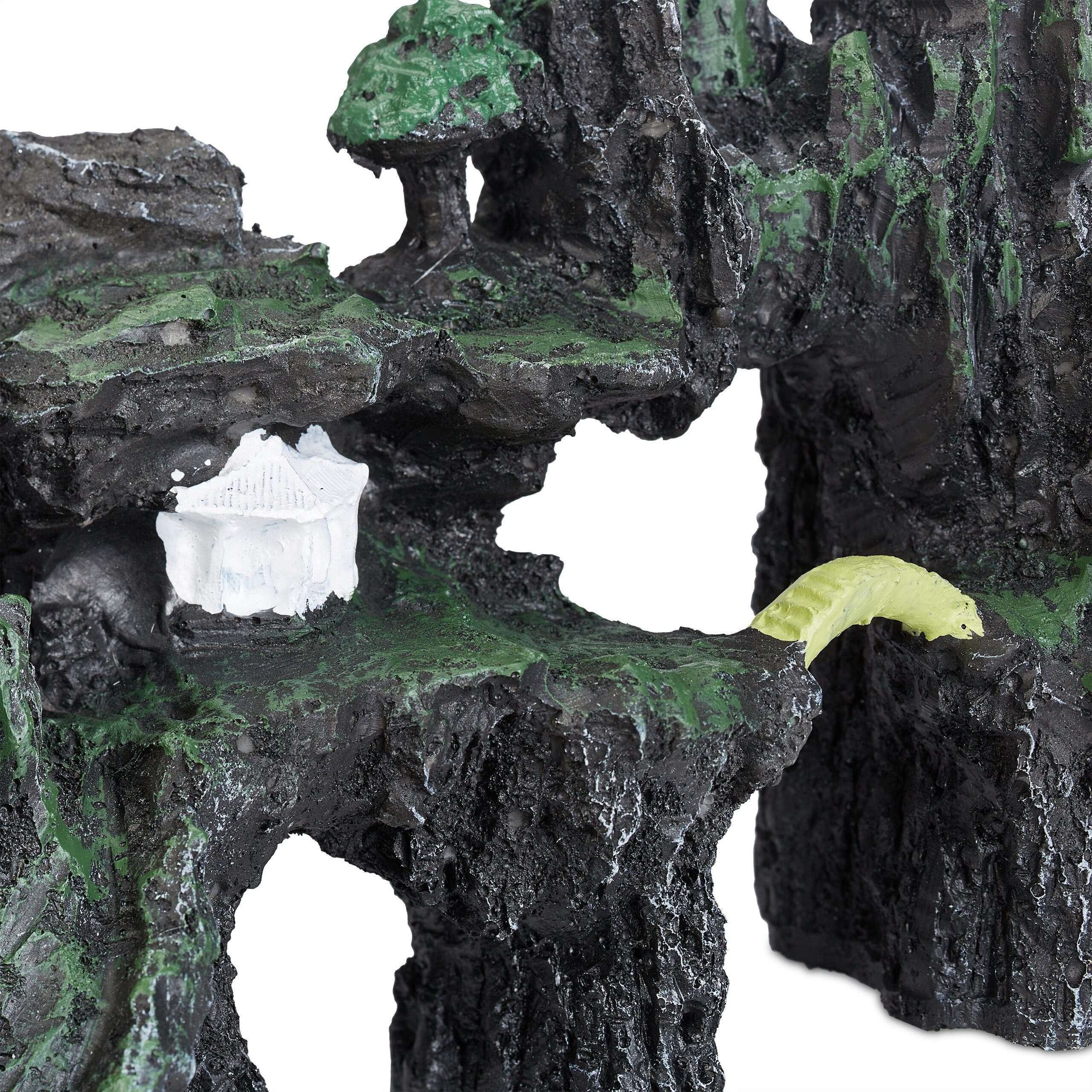 Soul Valley Aquarium Deko Set - 7-teilige Canyon Felsen Aus Kunstharz Für Realistische Unterwasserlandschaft