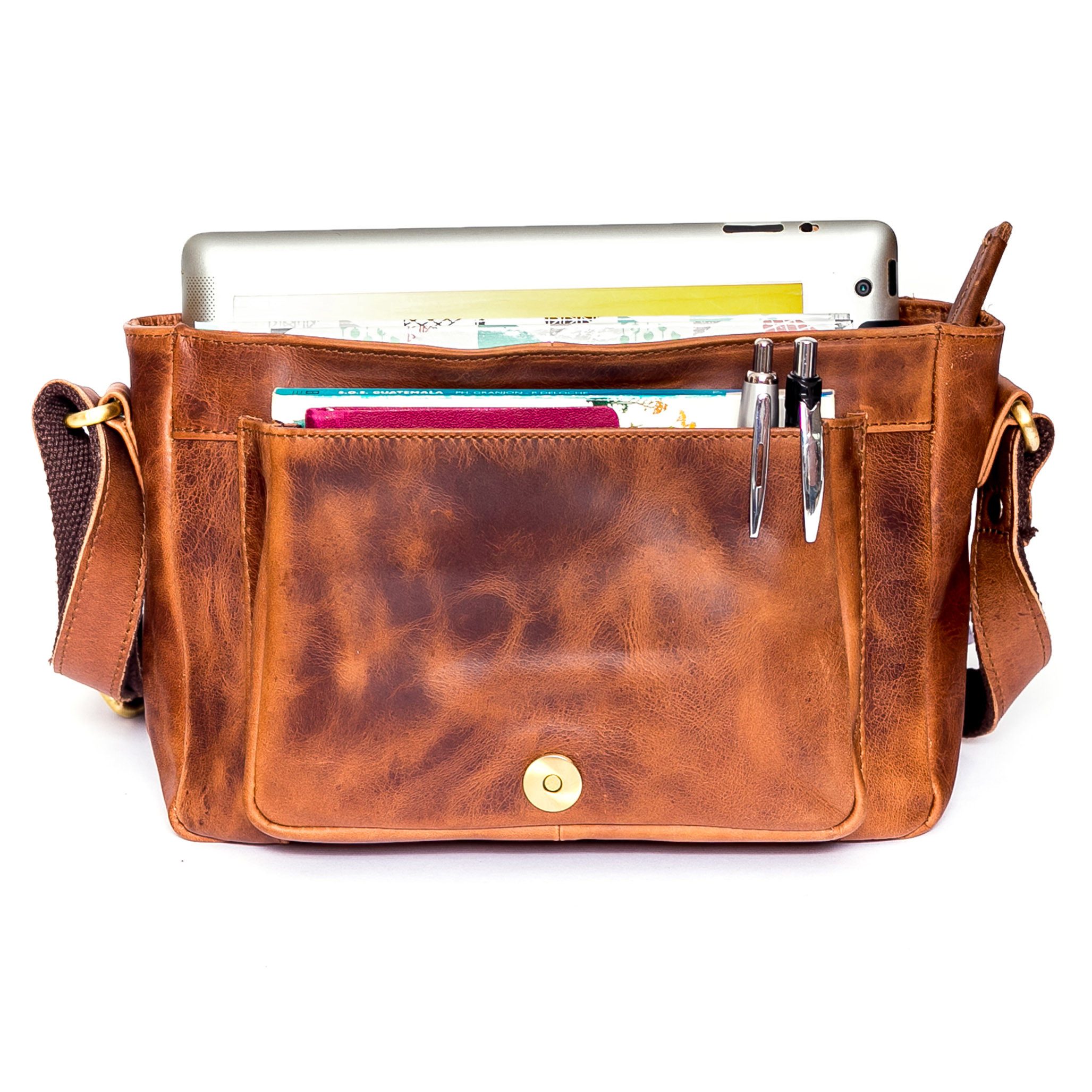 ALMADIH Schultertasche Leder Damen KIM Ledertasche günstig online kaufen