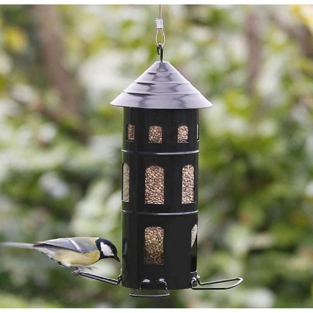 Wildlife Garden Vogelhaus Futterhaus Kombi-Haus Samen Schwarz