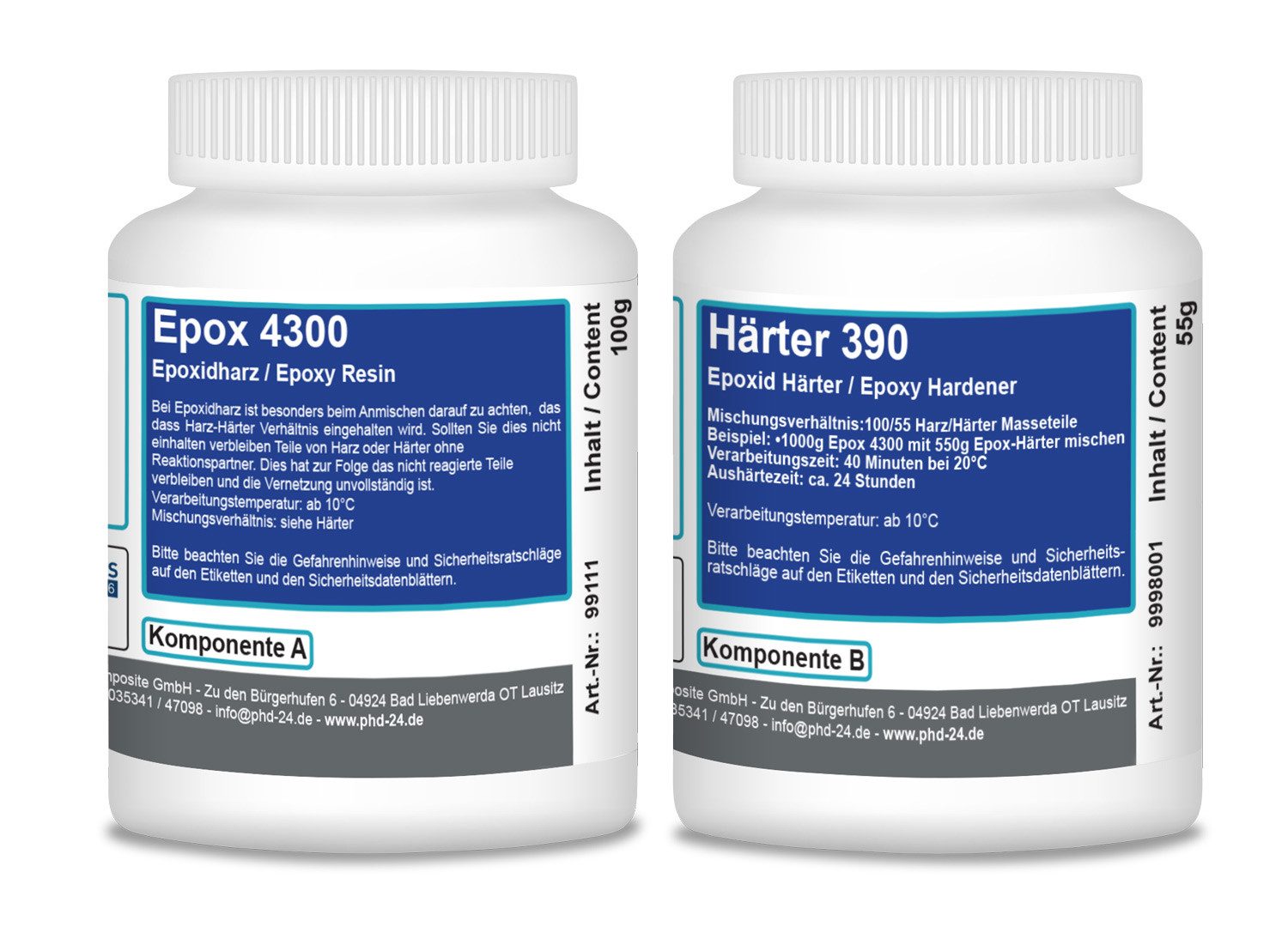 DD Composite Epoxidharz 100g Epox 4300 + 55g Härter 390
