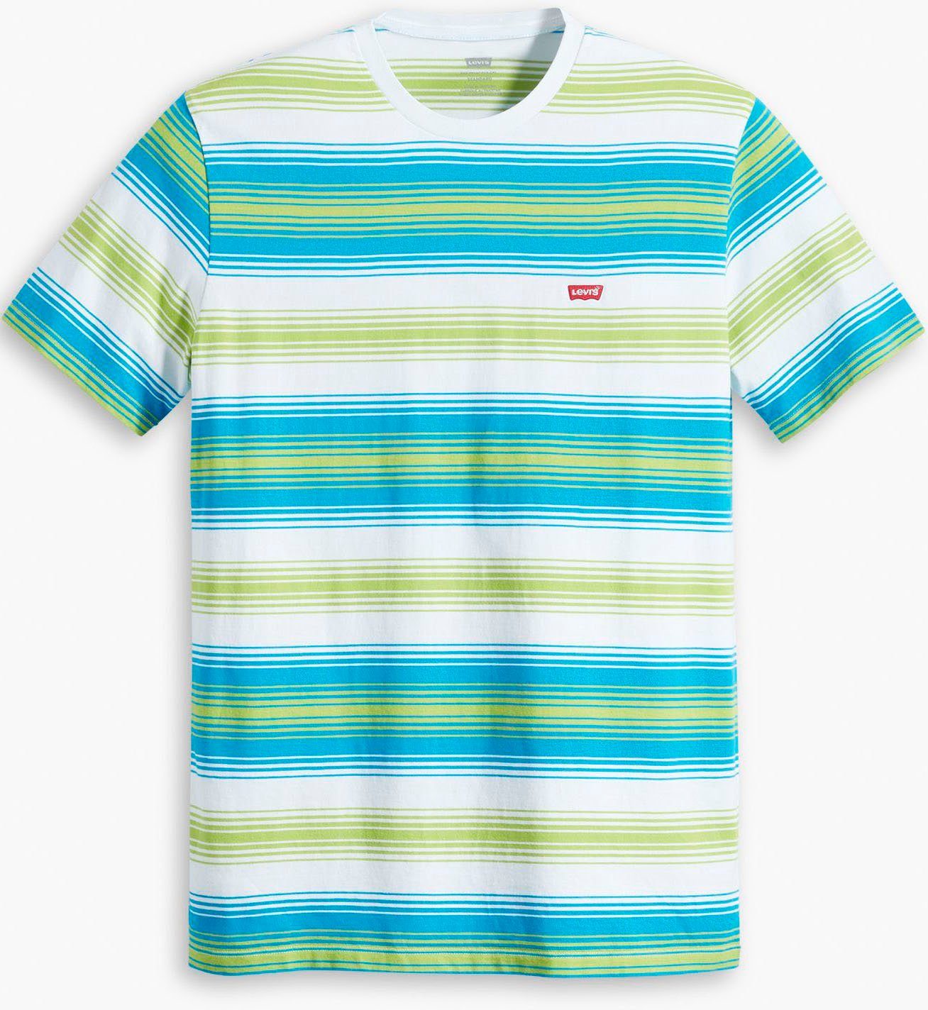 Kurzarmshirt mit stripe Levi's® dezenten einem Logo TEE swedish HM ORIGINAL Levi's® blue
