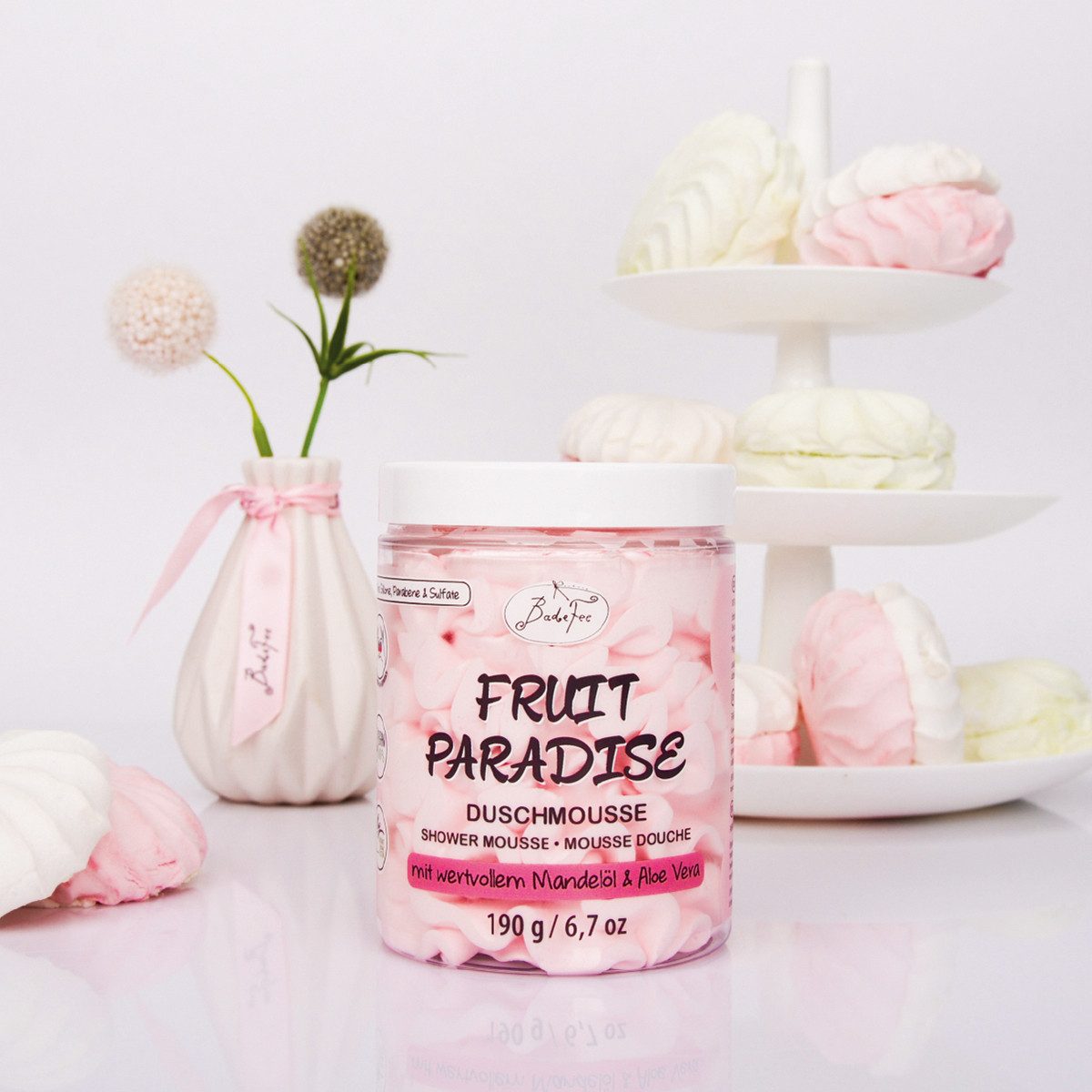 Badefee Duschmousse Fruit Paradies, 1-tlg., Duschmousse leichte Körpermousse Pflegedusche 190 g