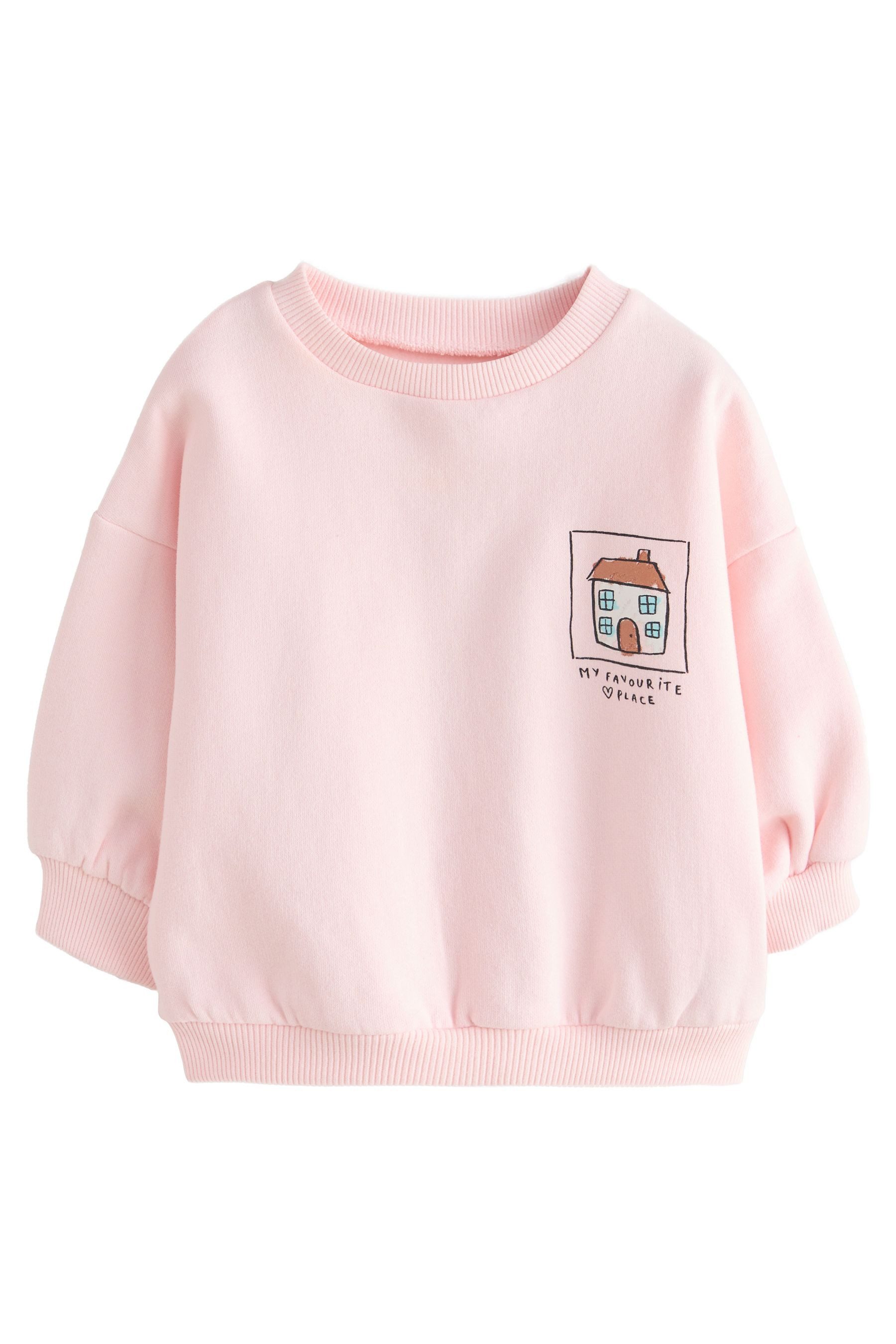 Next Sweatshirt Sweatshirt mit Rundhalsausschnitt (1-tlg)