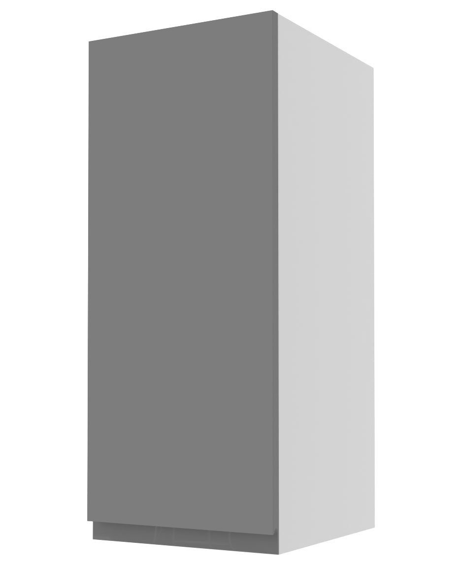 Feldmann-Wohnen Klapphängeschrank Avellino 30cm Front- und Korpusfarbe wählbar grifflos, 1-türig stone grey Acryl matt