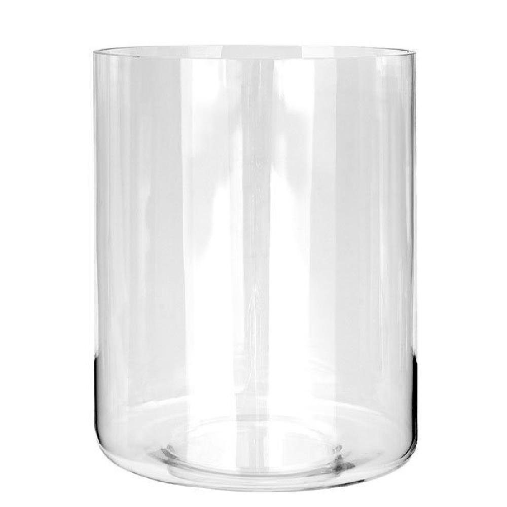 Fink Kerzenhalter Ersatzglas Windlicht Glaszylinder mit Boden Otis (22cm)