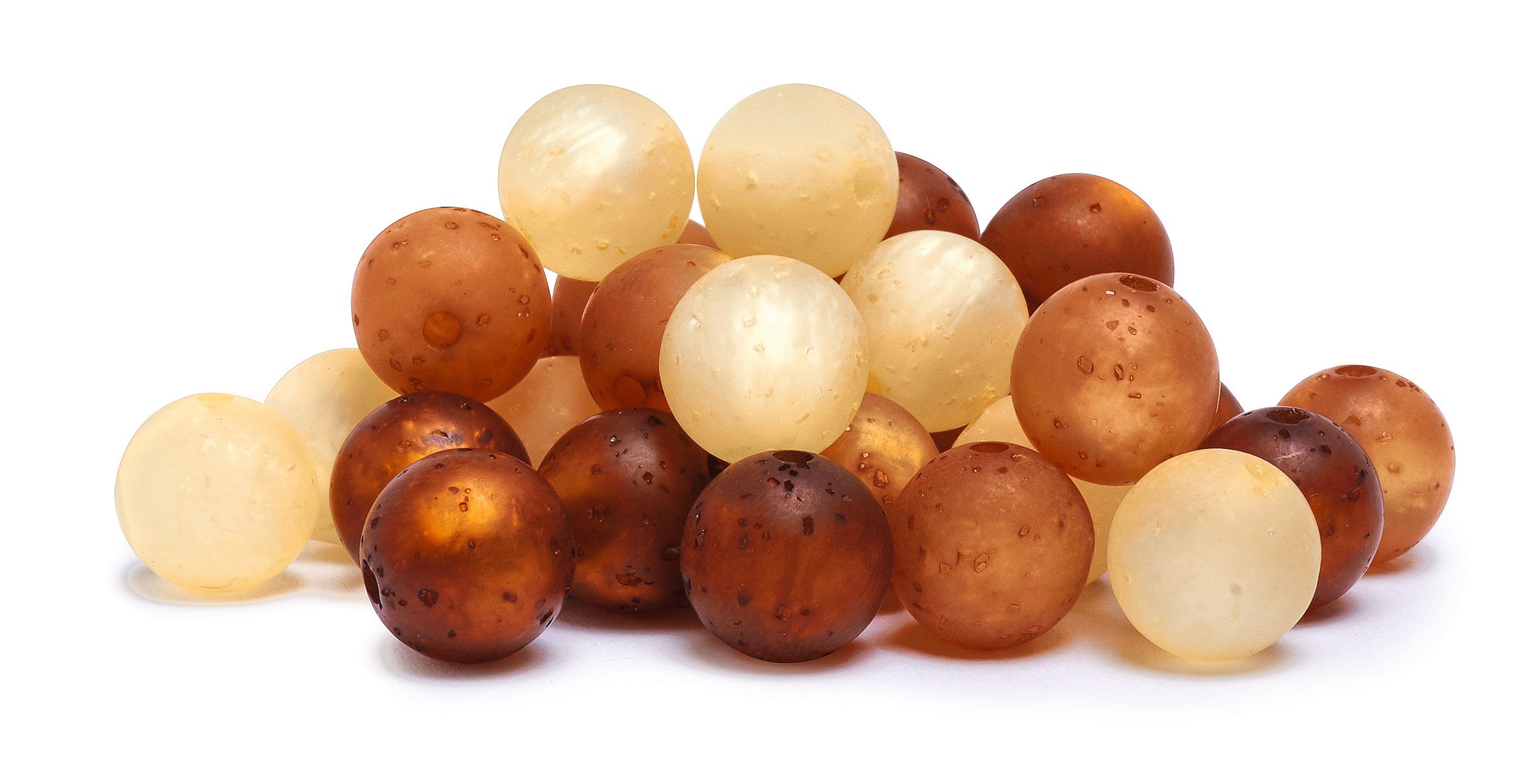 Pracht Bastelperlen Polaris, (30-tlg), Ø 10 mm, 30 Stück, Braun-Mix