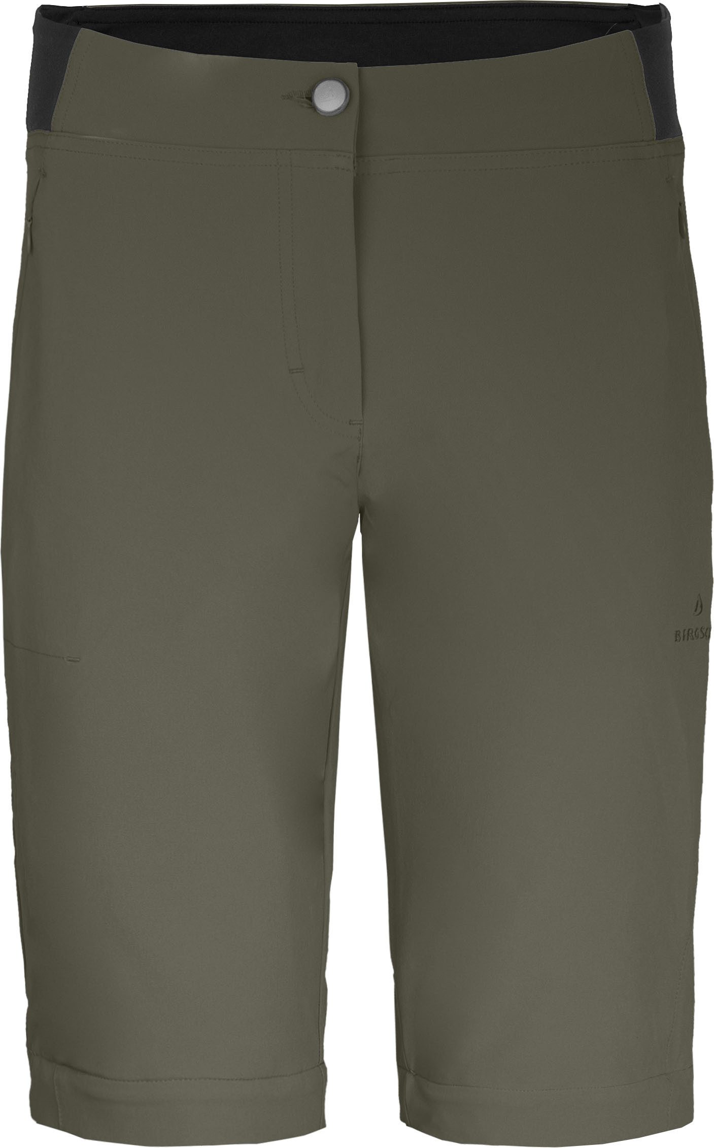 Bergson Outdoorhose AALBORG Vario Zipp-Off (slim) Damen Wanderhose, recycelt, elastisch, sportlich, Normalgrößen, grau/