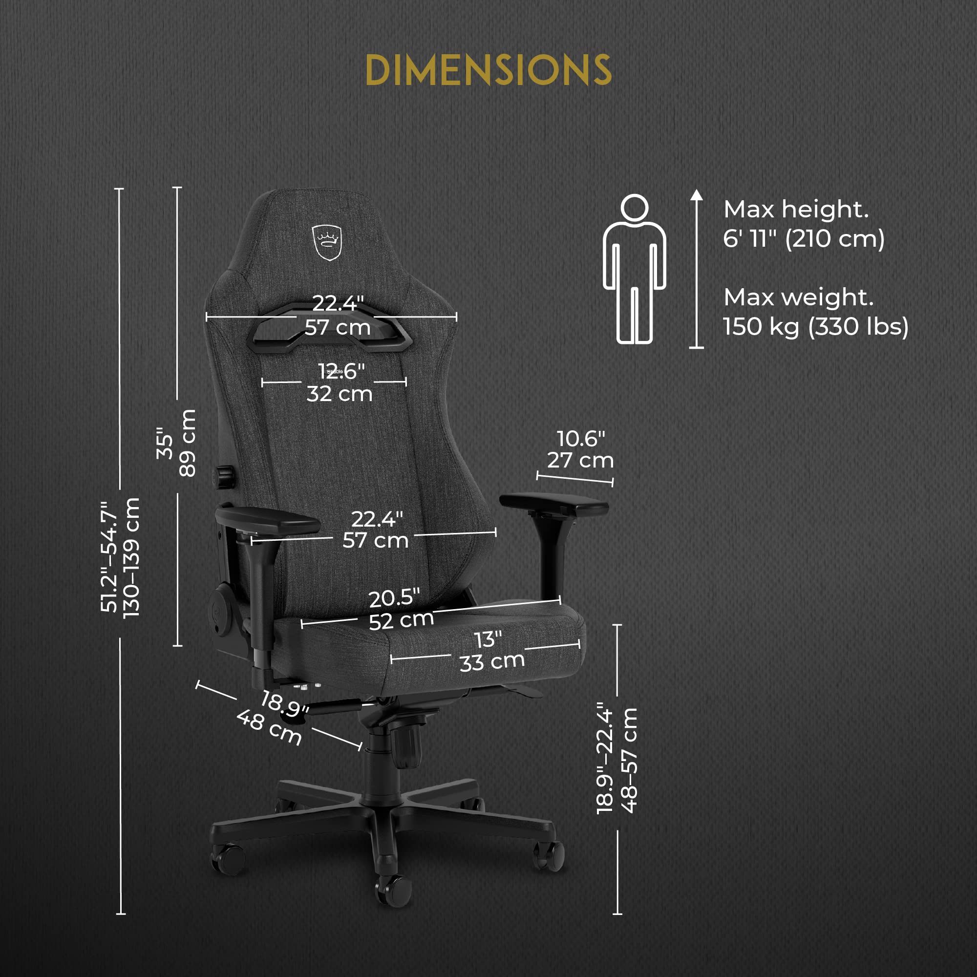 Noblechairs Gaming-Stuhl noblechairs HERO TX Gaming Stuhl - anthrazit – Bild 3 von 5