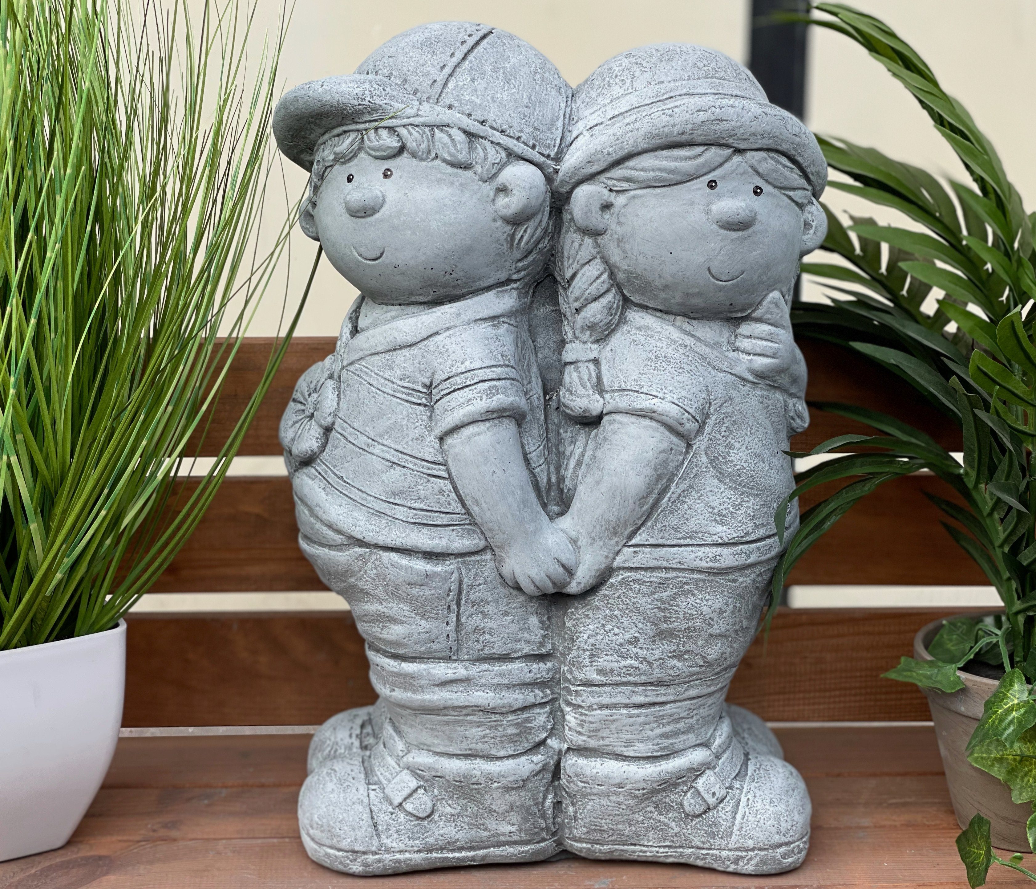 Stone and Style Gartenfigur Steinfigur Junge günstig online kaufen