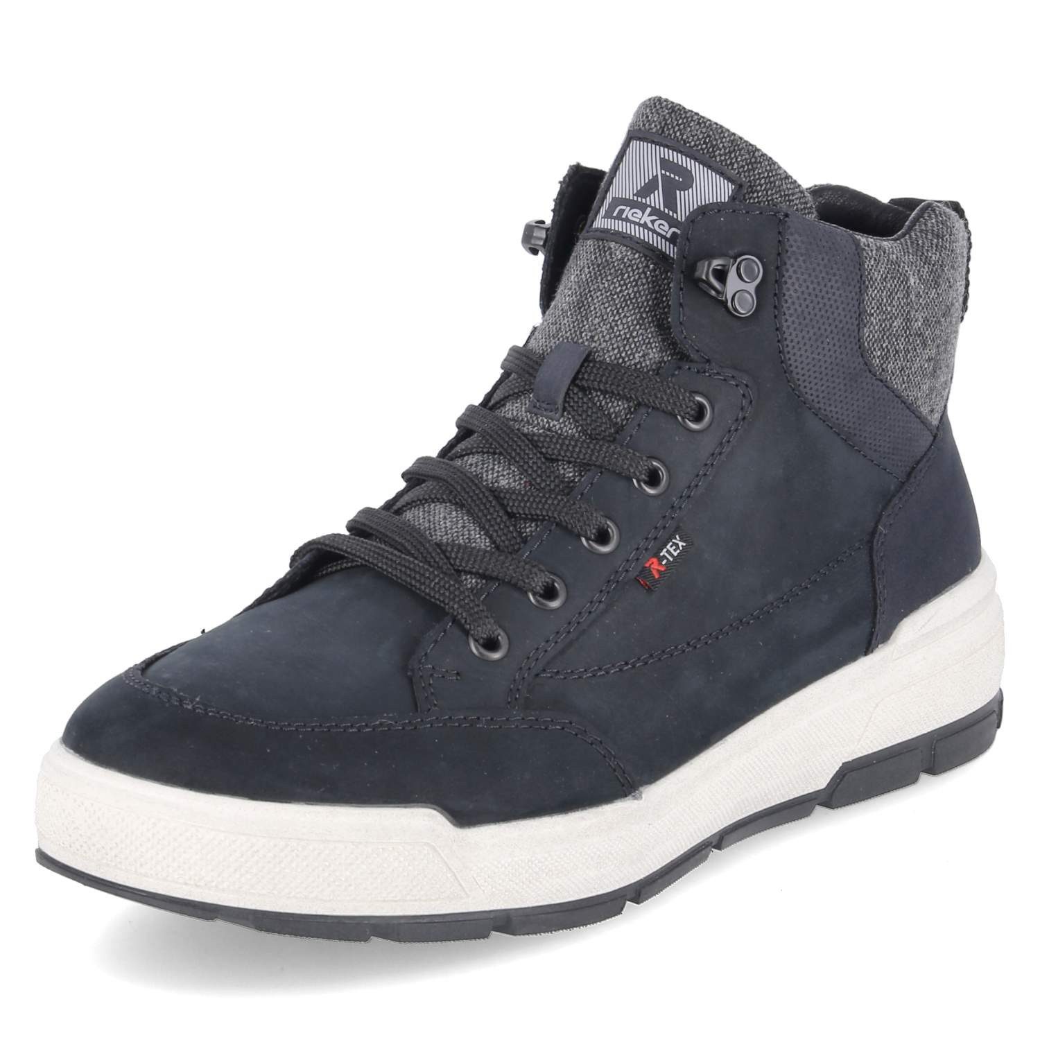 Rieker Rieker U0074-14 Herren Leder & Textil blue Schnürstiefel
