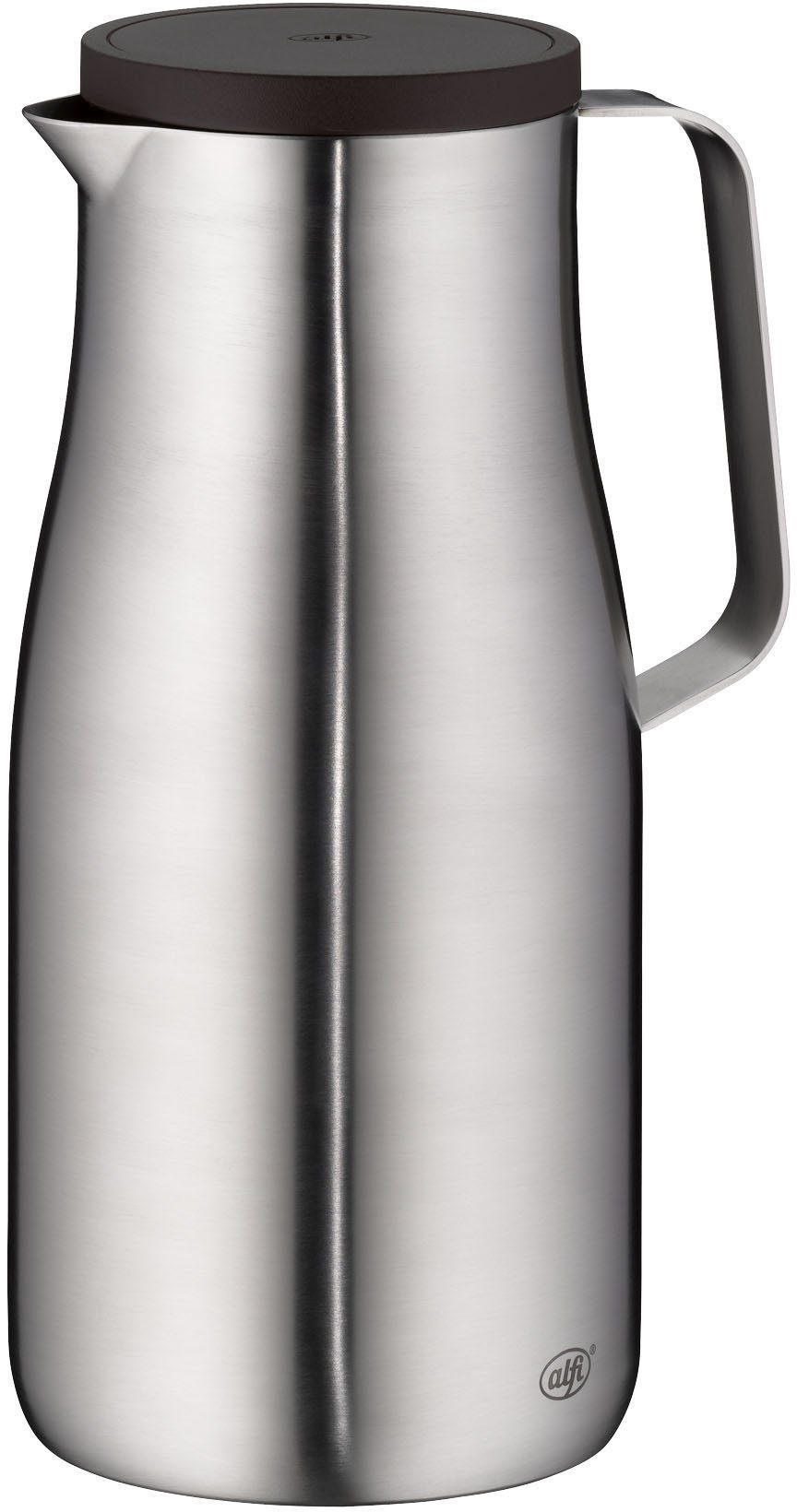 Alfi Isolierkanne STUDIO, aus doppelwandigem Edelstahl, spülmaschinenfest, 1,5 l, (1-St), 12h heiß & 24h kalt, ergonomischer Griff, große Öffnung