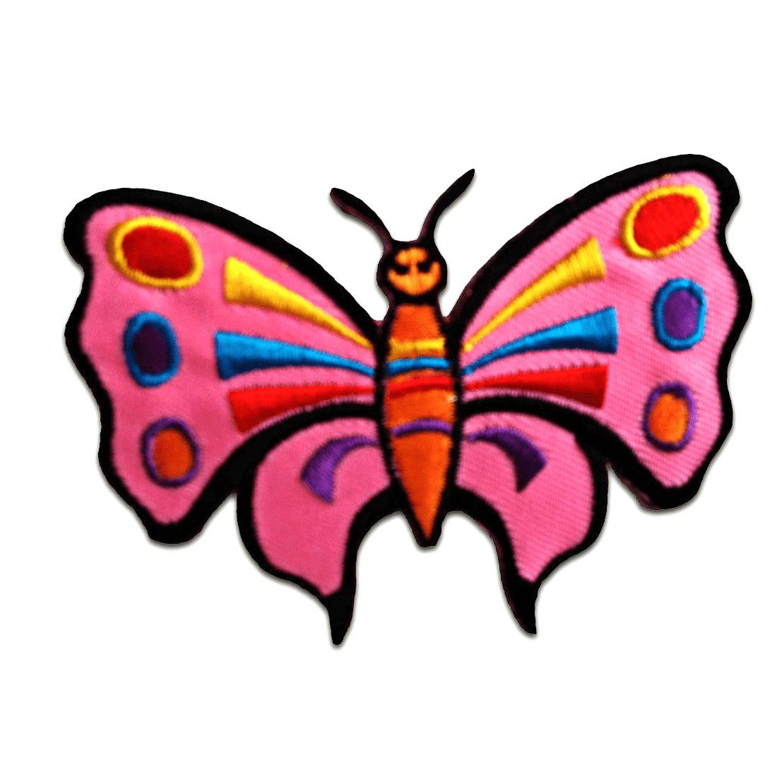 Catch the Patch Aufnäher Bügelbild, Aufbügler, Applikationen, Patches, Flicken, zum aufbügeln, Polyester, Schmetterling - Größe: 8,5 x 6,3 cm