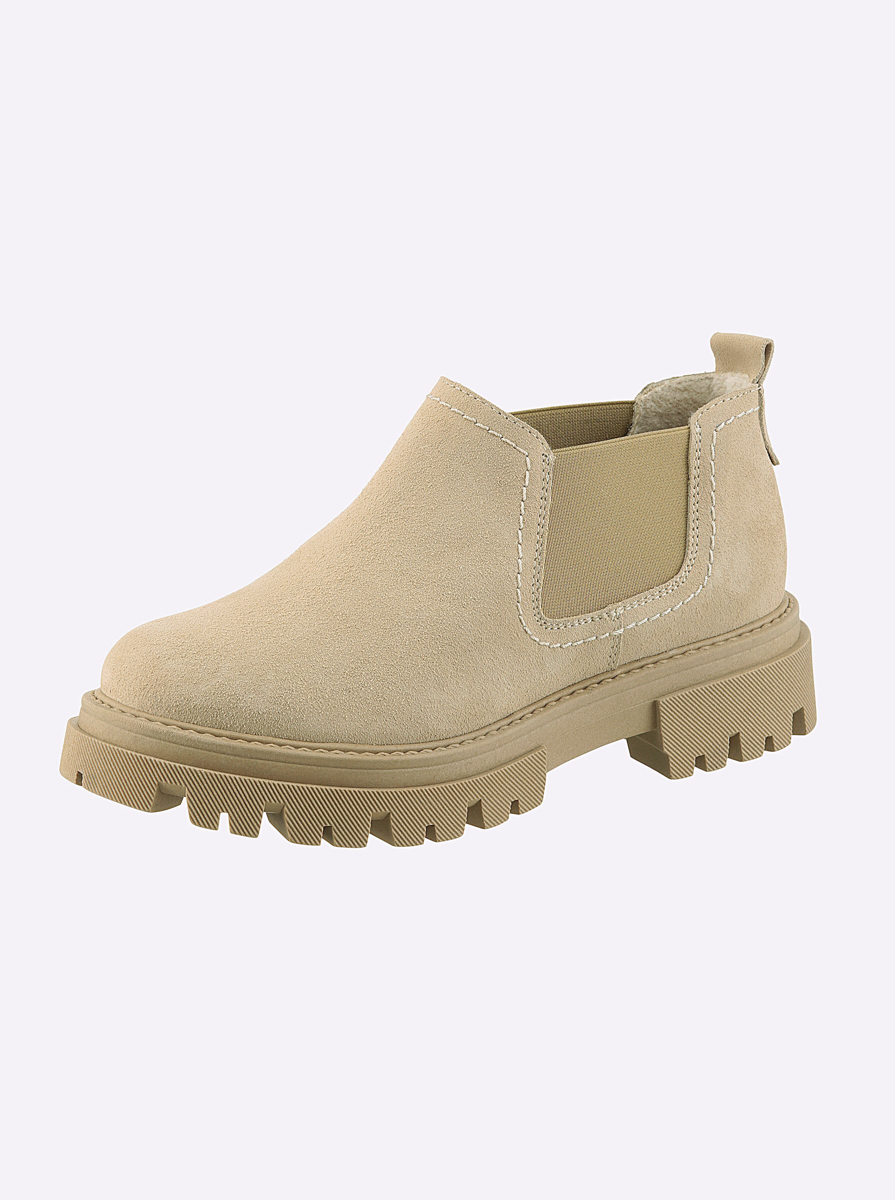 heine Kurzstiefelette Stiefelette Stretcheinsatz, Wechselfußbett günstig online kaufen
