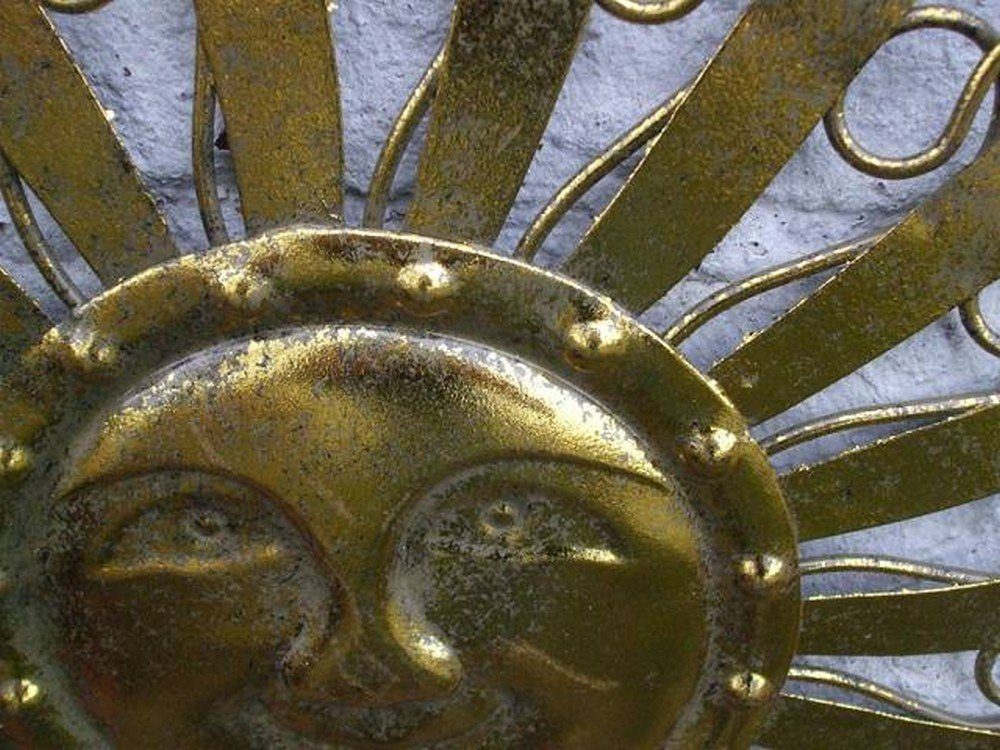 Deko-Impression Wanddekoobjekt Traumschöne Wanddekoration Sonne Eisen günstig online kaufen