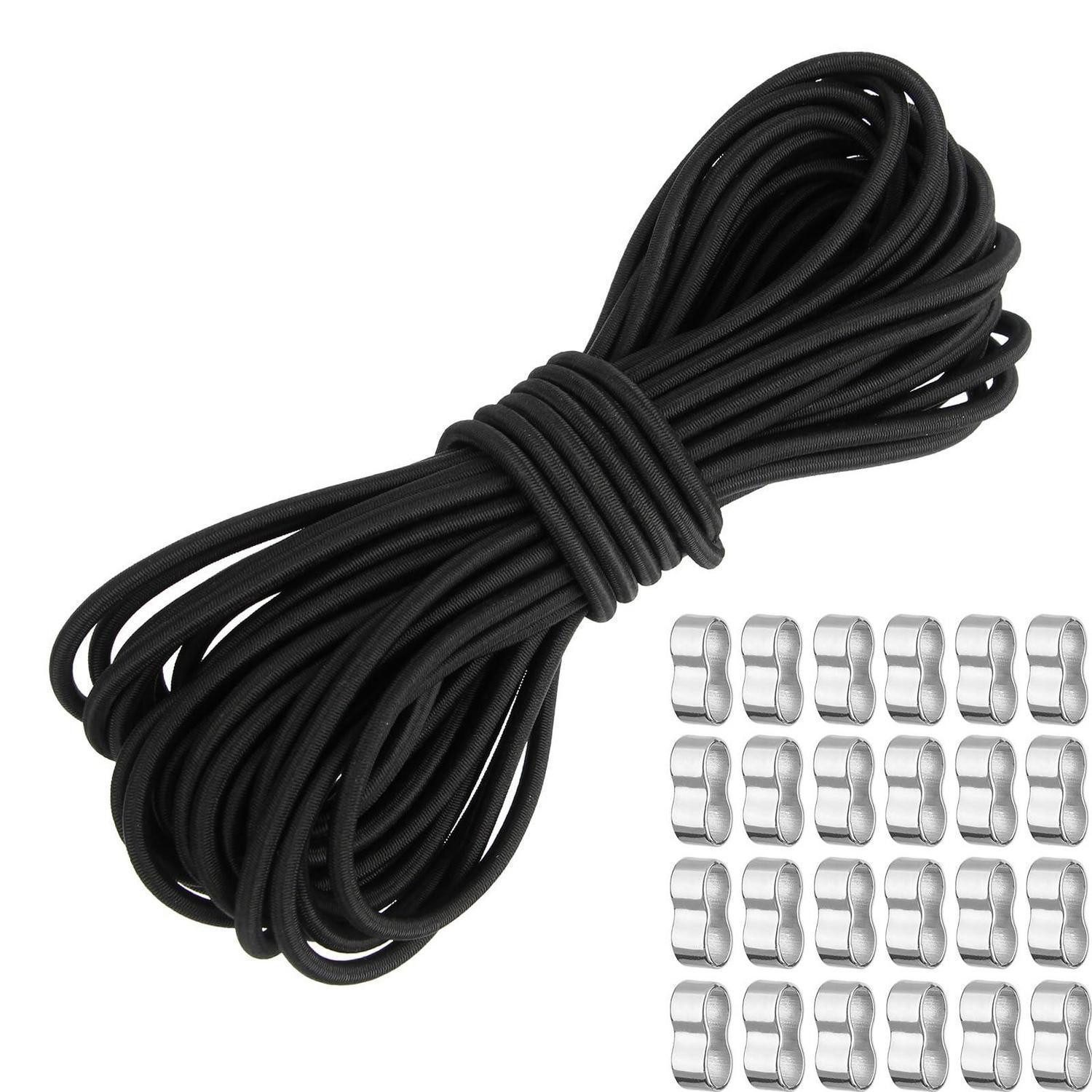 LuxusKollektion Abspannleine Gummiseil mit Haken 10m (24-tlg)