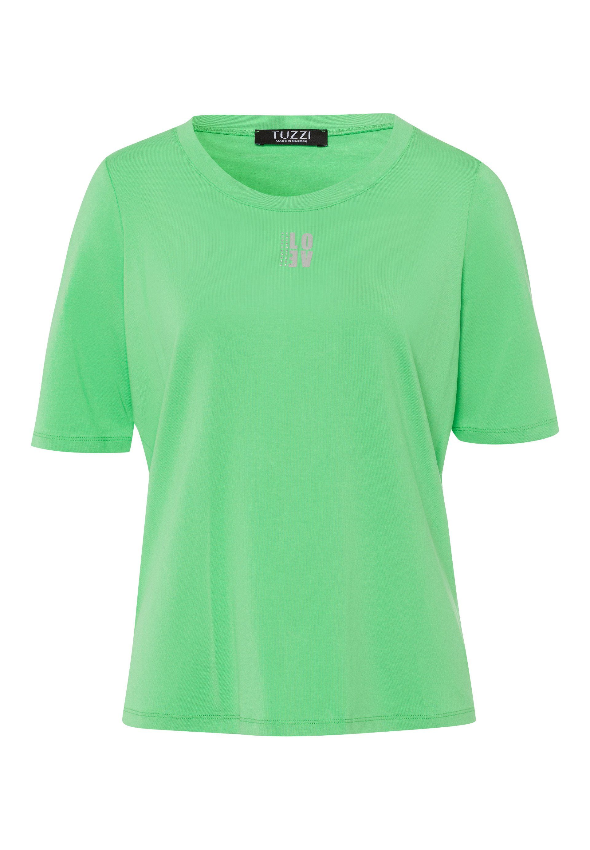 Kurzarmshirt mit kleinem Frontprint