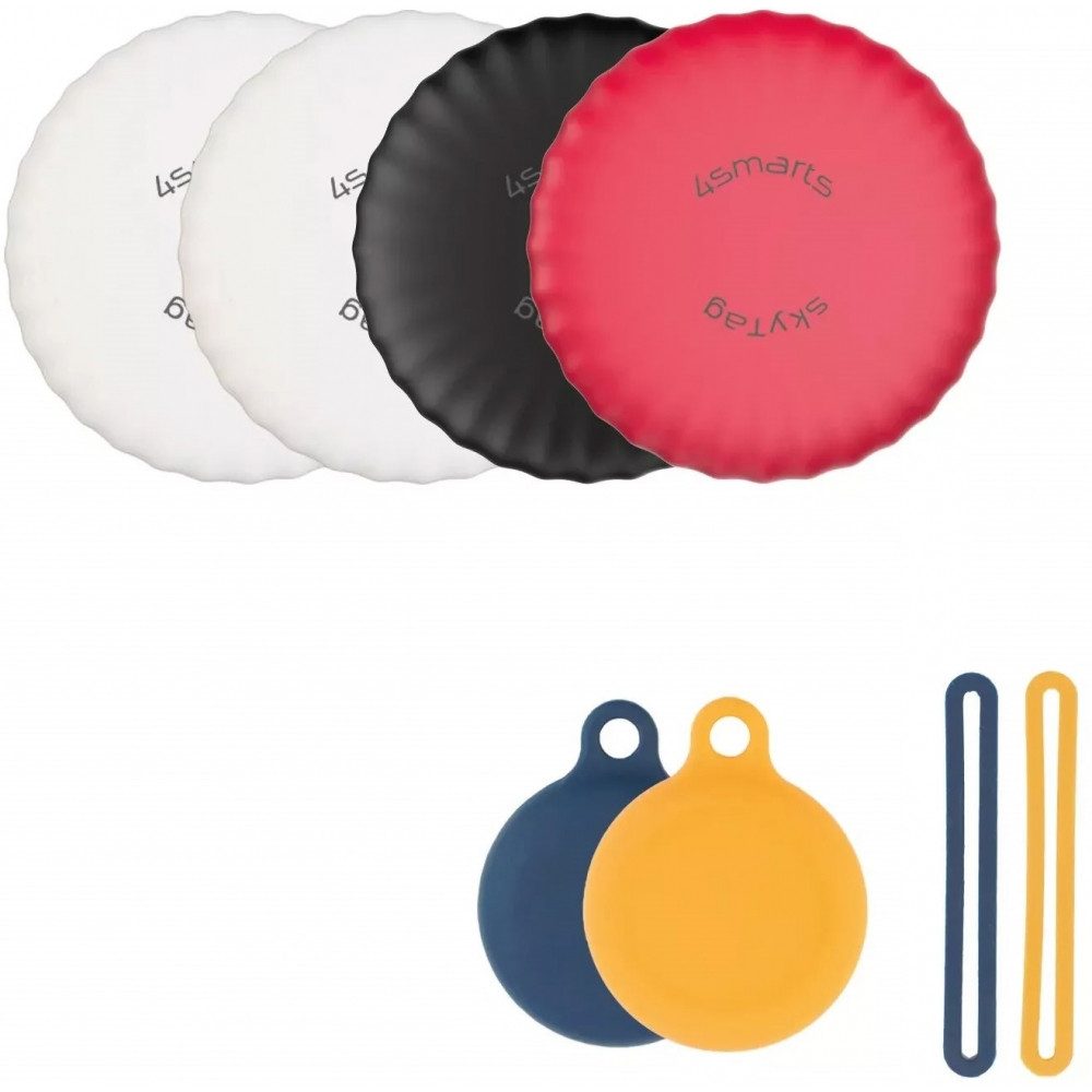 4smarts SkyTag Slim 4er Pack - Bluetooth Tracker - weiß/schwarz/rot GPS-Tracker