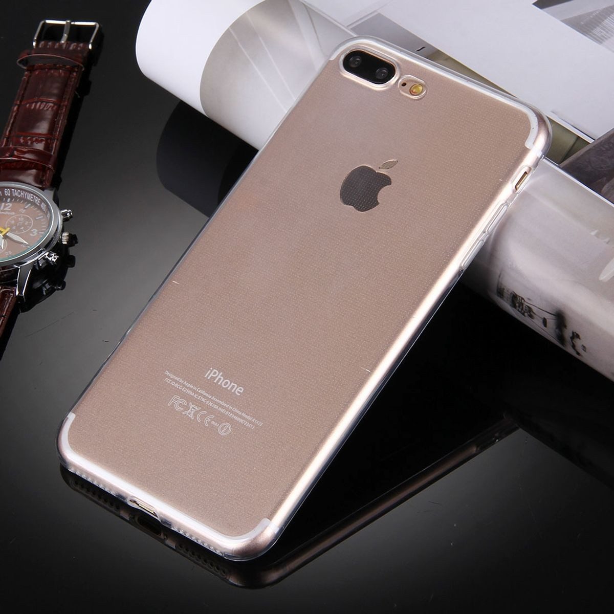König Design Handyhülle Apple iPhone 7 Plus, Apple iPhone 7 Plus Handyhülle Ultra Dünn Bumper Backcover Transparent