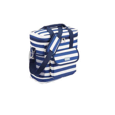 HTI-Living Kühltasche Kühltasche blau-weiß gestreift 12 Liter, Isoliertasche Kühlbox Picknicktasche