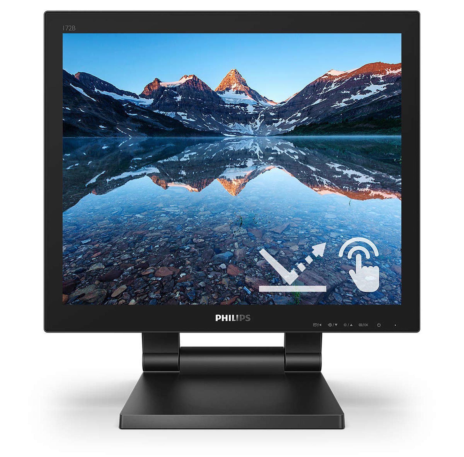Philips B Line 172B9TL - LED - 43.2 cm (17) - Touchscreen - 1280 x 1024 SXGA TFT-Monitor (1280 x 1024 px, Full HD, 1 ms Reaktionszeit, 60 Hz, TN, Touchscreen, Lautsprecher, Höhenverstellbar)