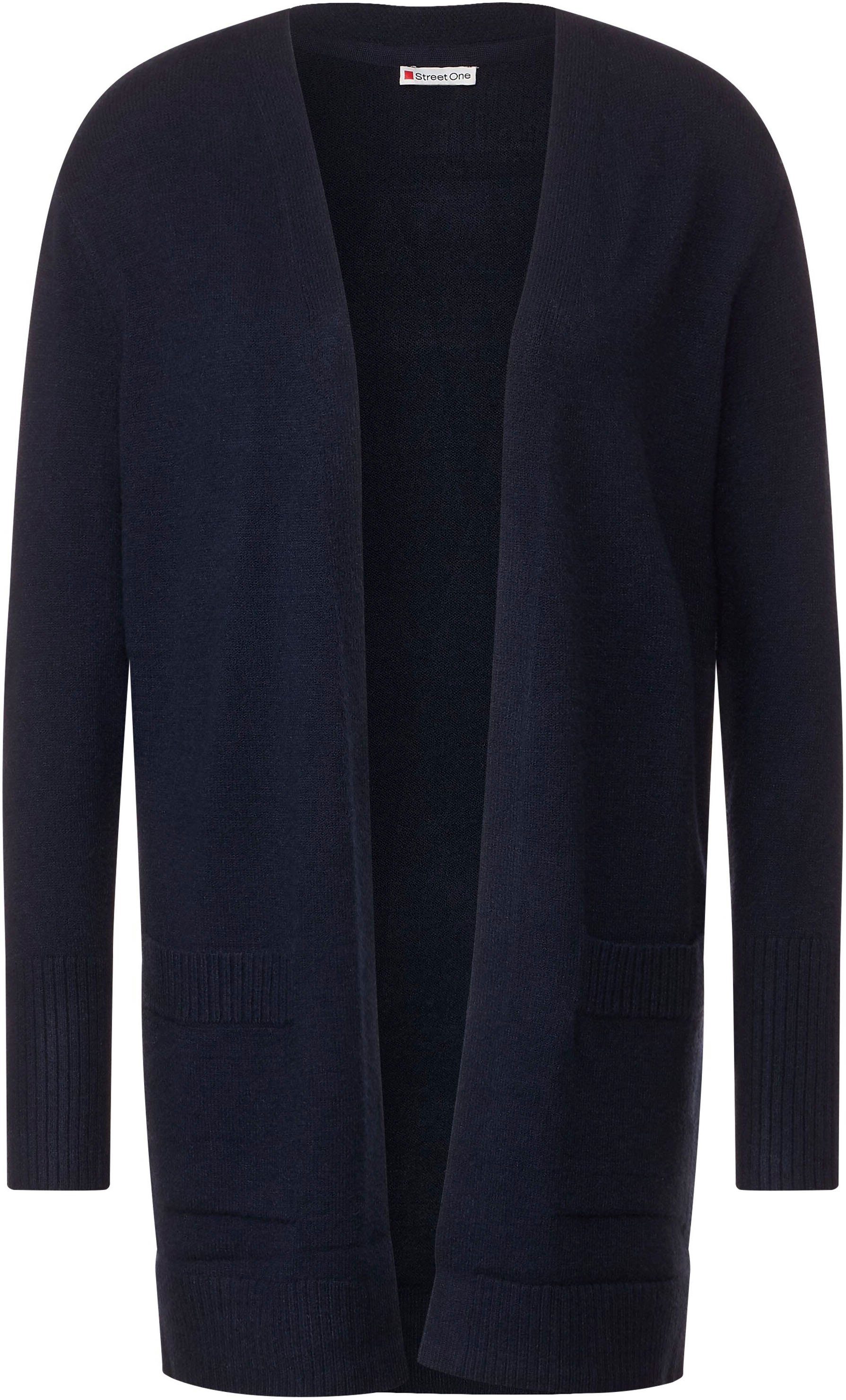 ONE deep blue Cardigan in Unifarbe STREET