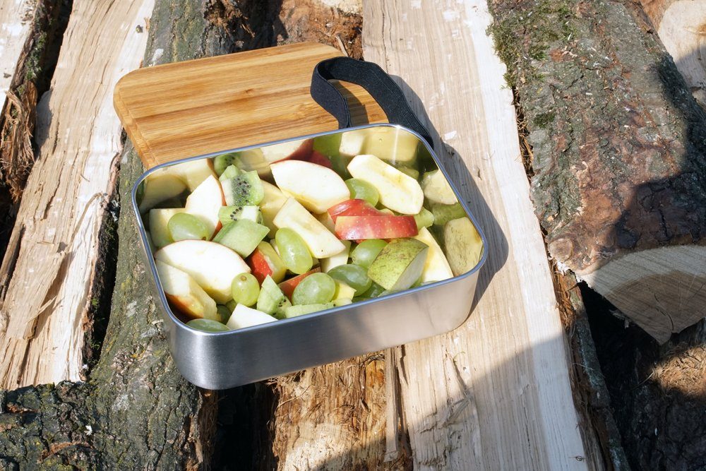 Origin Outdoors Lunchbox - Edelstahl L 1,2 Outdoors 'Bamboo' Lunchbox Origin