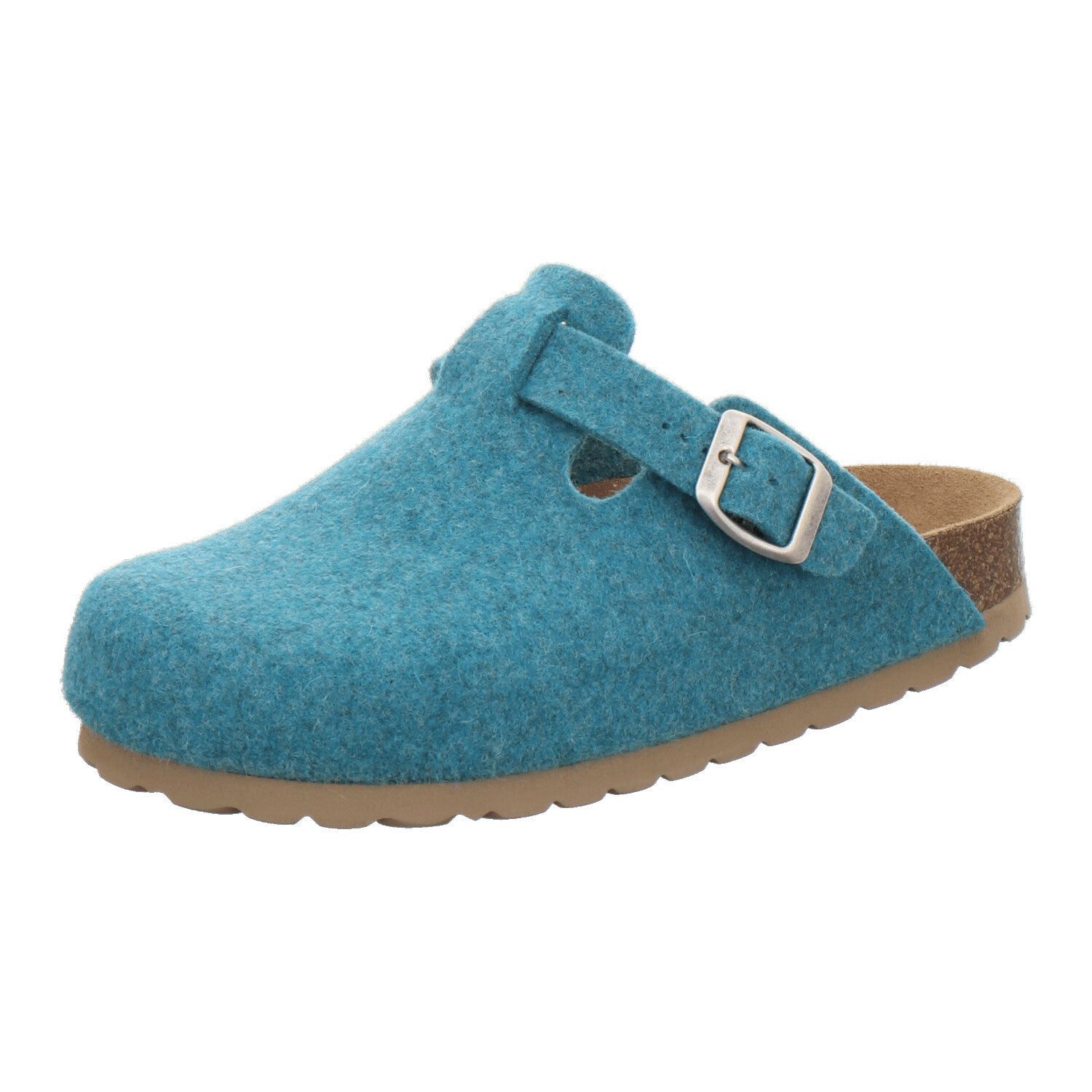 AFS-Schuhe Damen Filz Hausschuh im Clog-Stil mit Fußbett, Made in Germany