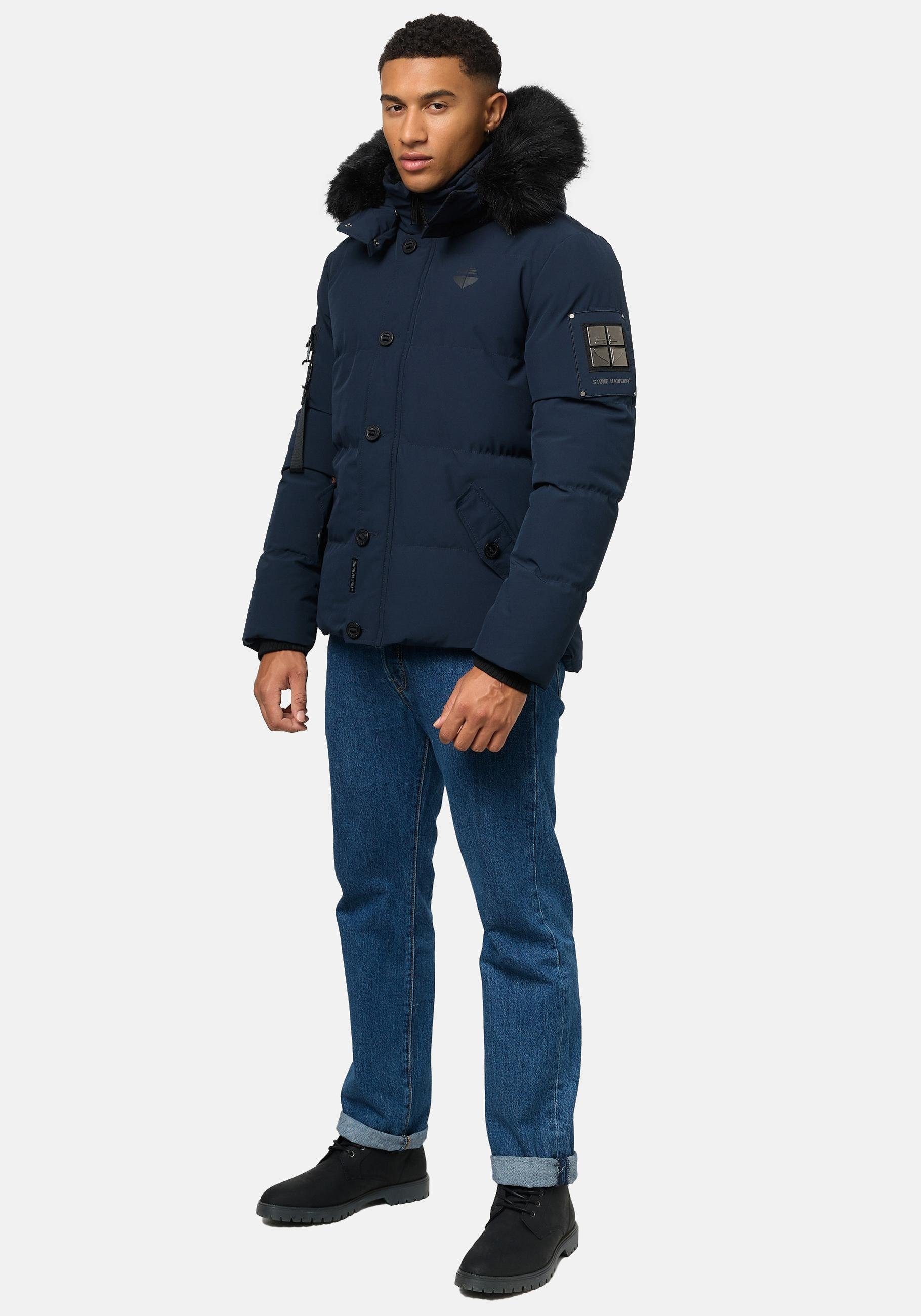 Stone Harbour Winterjacke Halvaar stylischer Winterparka mit abnehmbarer Kapuze