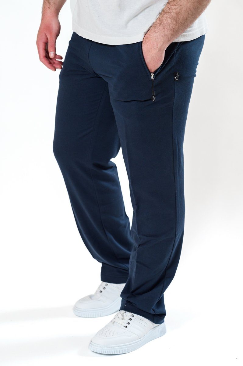 Klein Jerseyhose Authentic Kurzgröße marine Übergröße Herren Baumwolle, Jerseyhose 100% &