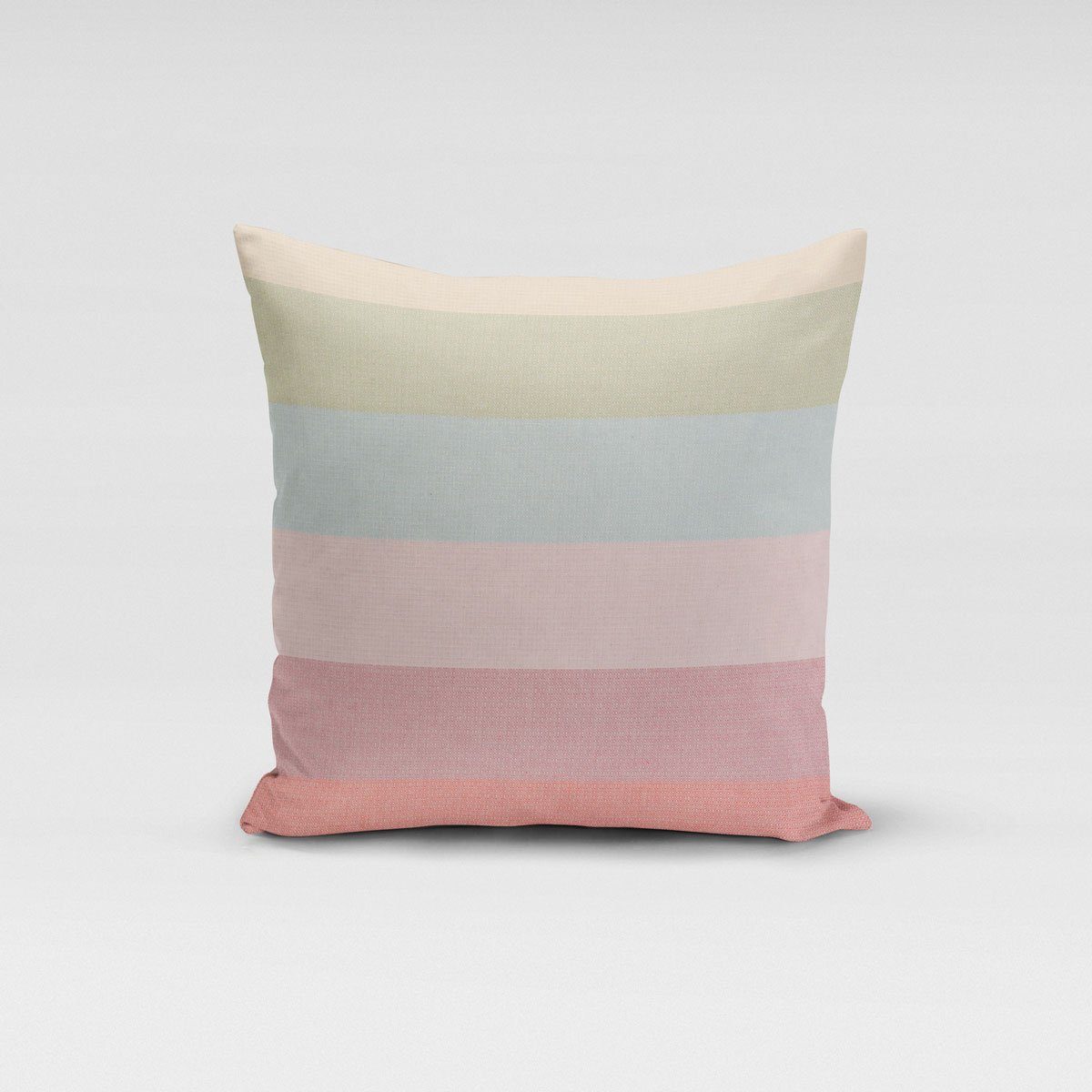 SCHÖNER LEBEN. Декоративные подушки SCHÖNER LEBEN. Подушкиhülle Streifen 9,5cm mint rosa beere rot gelb g