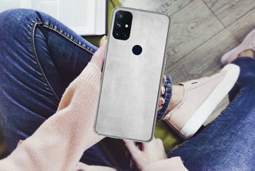 MuchoWow Handyhülle Beton - Grau - Zement - Industriell - Strukturiert, Phone Case, Handyhülle OnePlus Nord N10 5G, Silikon, Schutzhülle