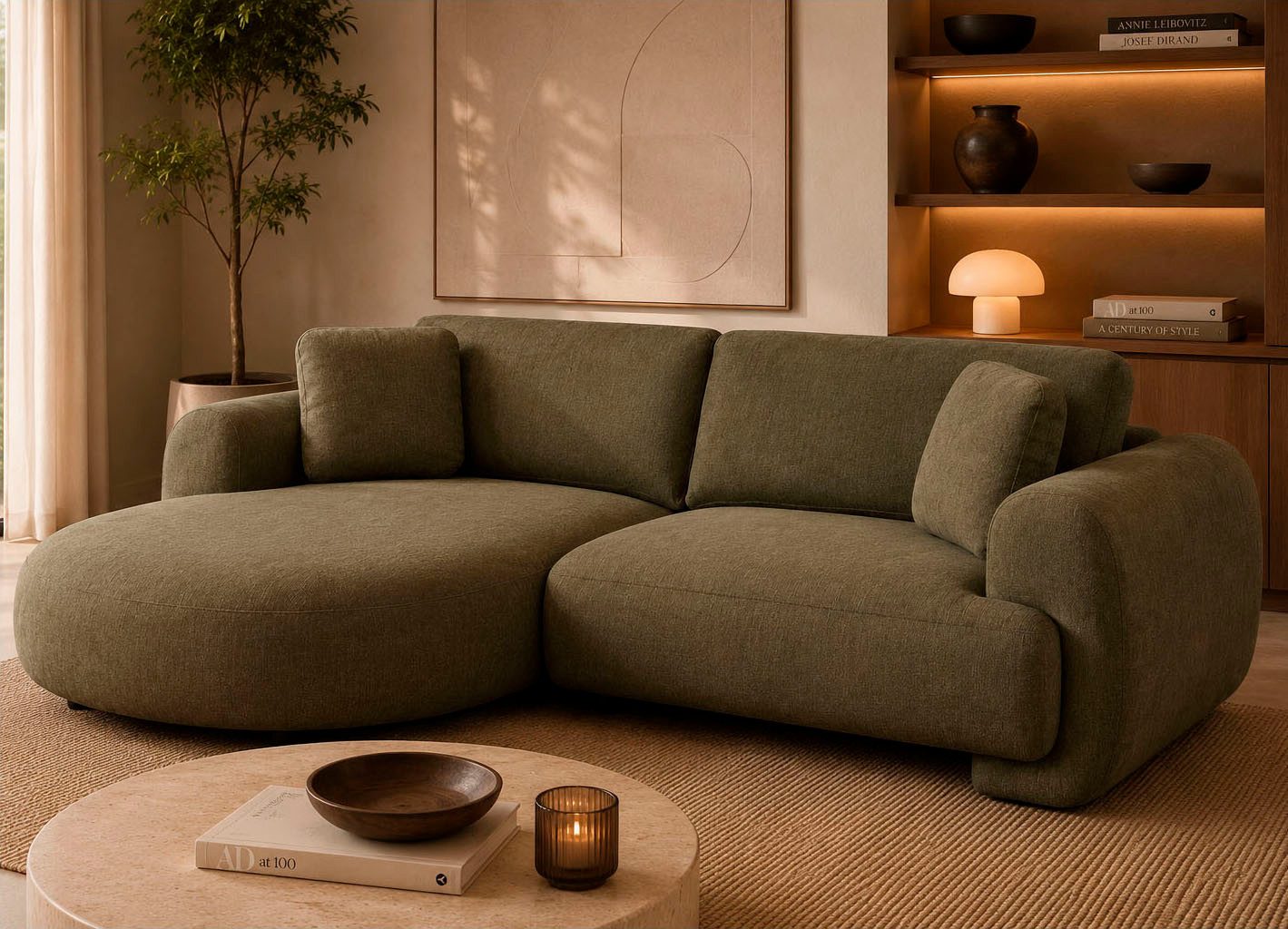 OTTO home Ecksofa YllSY L-Form, 231cm - OTTO. Verlässliche Qualität., Struktur-Bezug, Tonnentaschen-Federkern