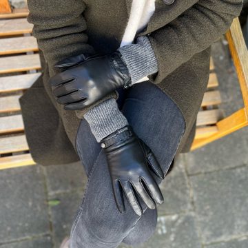 Hand Gewand by Weikert Lederhandschuhe Stella - Lammnappa Lederhandschuhe mit Touchscreen Funktion