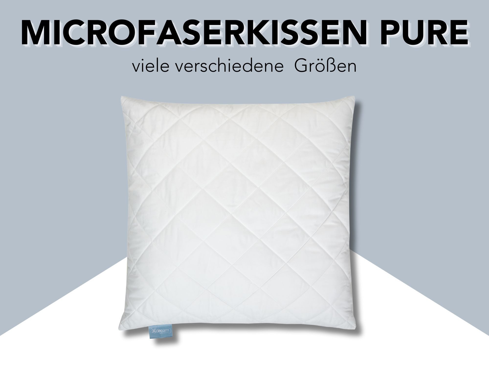 XDREAM Microfaserkissen Pure Kissen, einzeln oder günstig online kaufen