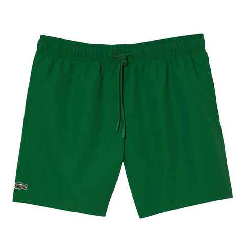 Lacoste Badeshorts Badeshort mit markentypischem Krokodilpatch