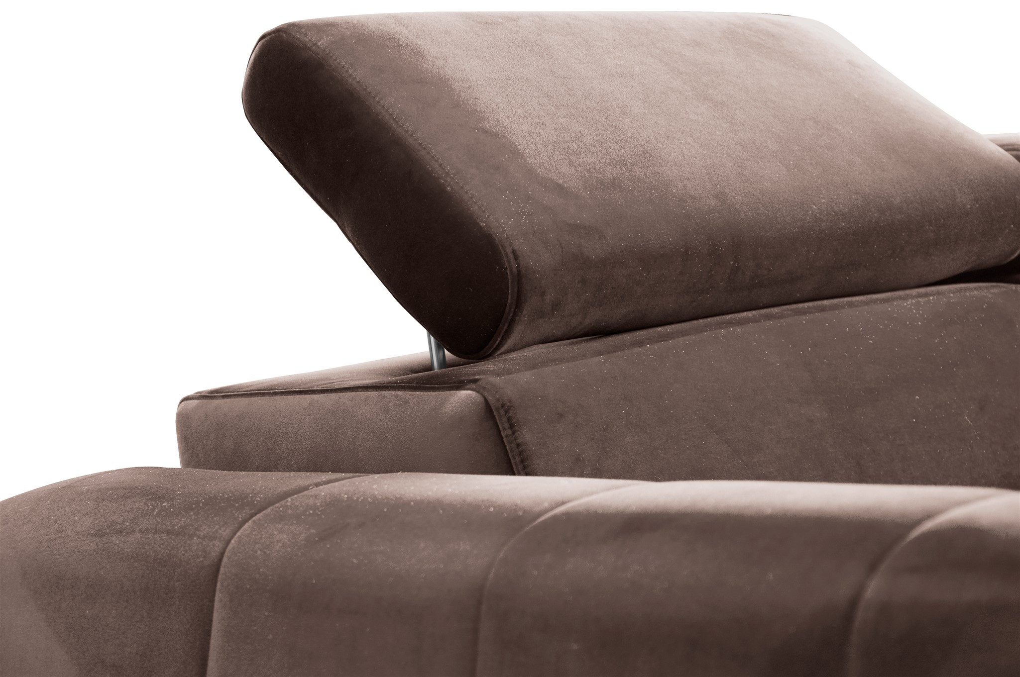 Fun Möbel Ecksofa Schlafsofa Sofa AGNESA XS Stoff Salvador, inkl. Bettkasten, Einstellbare Kopfstützen