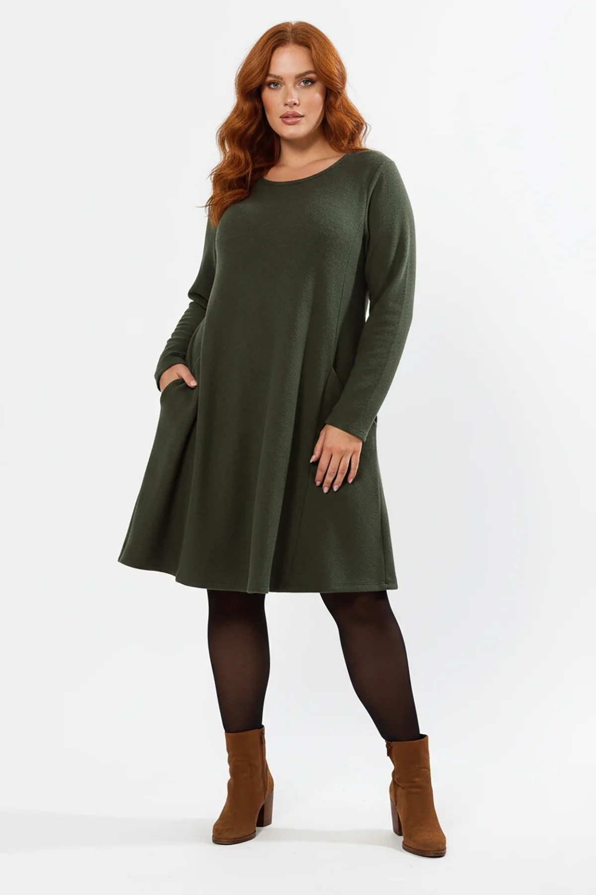 Shape of You Midikleid Tunikakleid mit Taschendetails