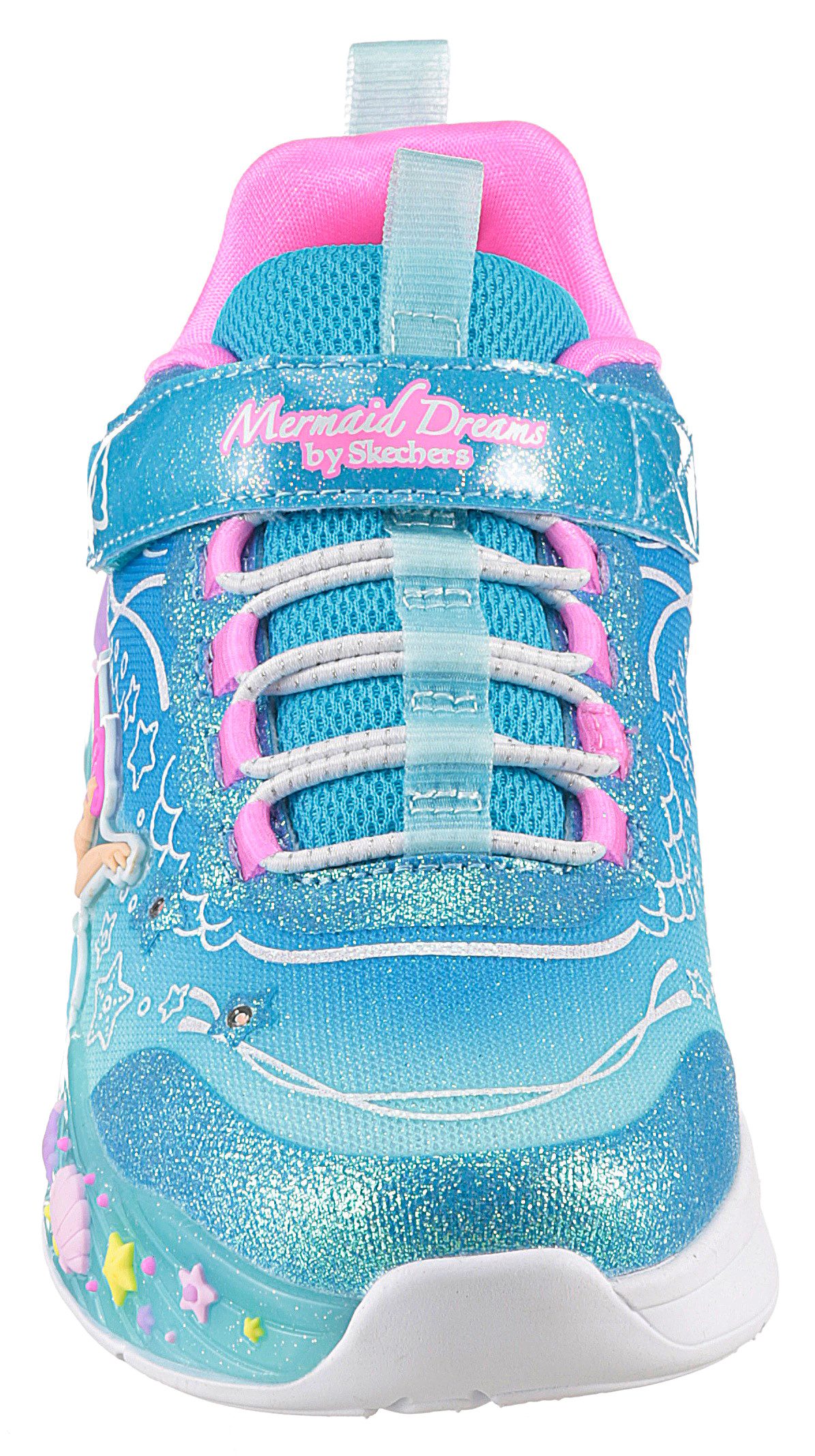 Skechers MERMAID DREAMS LIGHTS Sneaker Blink,-Klettschuh mit Applikation, Größenschablone zum Download – Bild 5 von 5