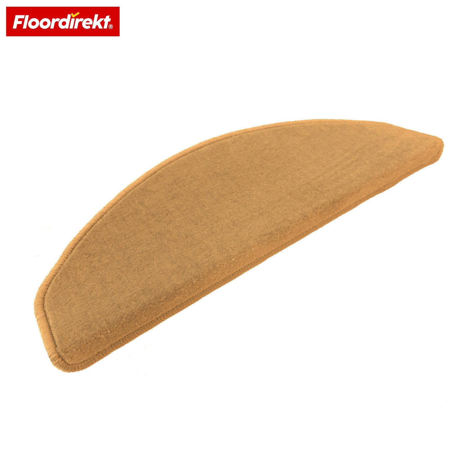 Floordirekt Stufenmatte Treppenmatte halbrund Wien Velours rutschfest selbstklebend, Gekettelt für hohe Langlebigkeit – Bild 2 von 5